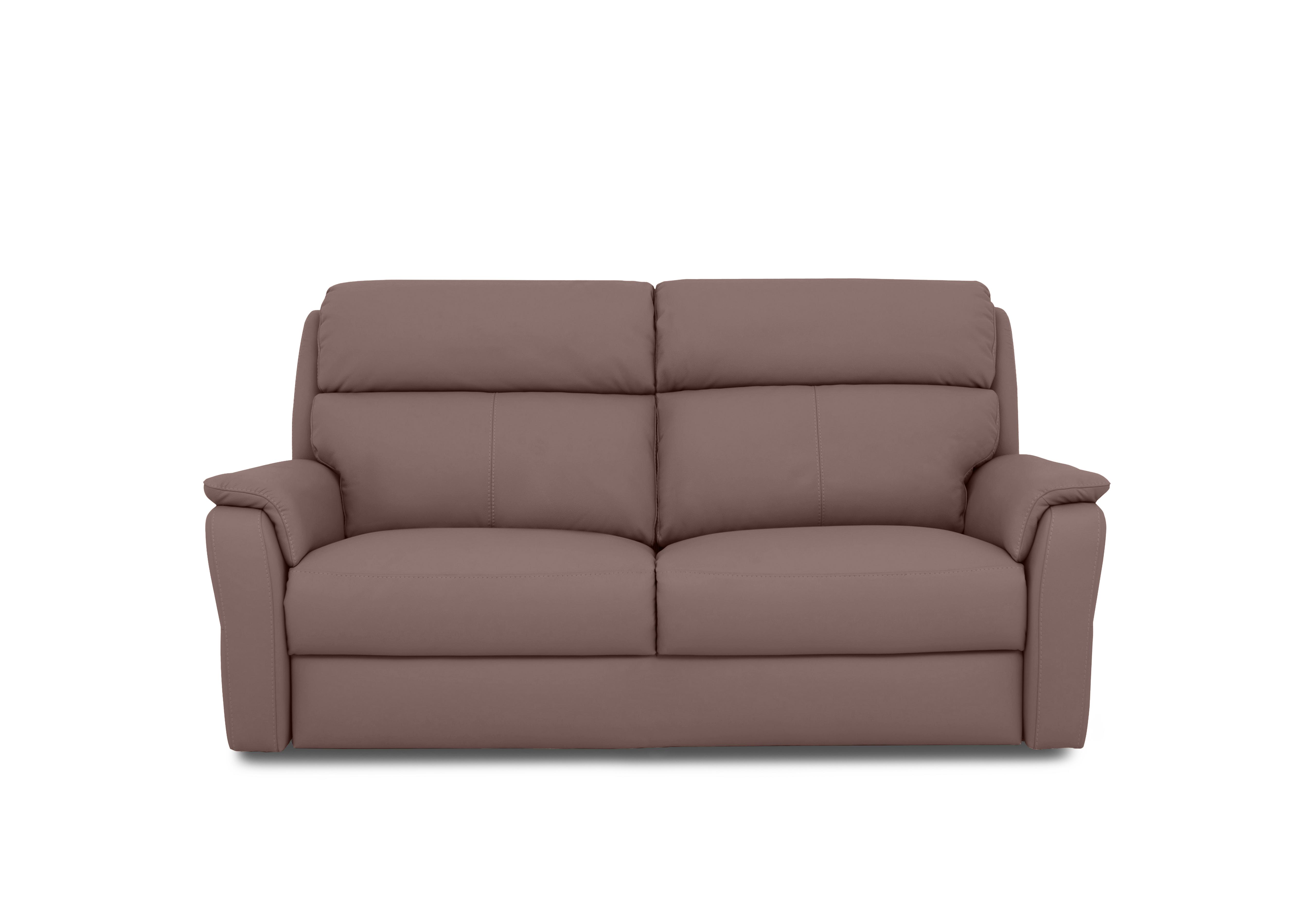 Vito Leather 3 Seater Sofa in Botero Cipria  2160 on Furniture Village