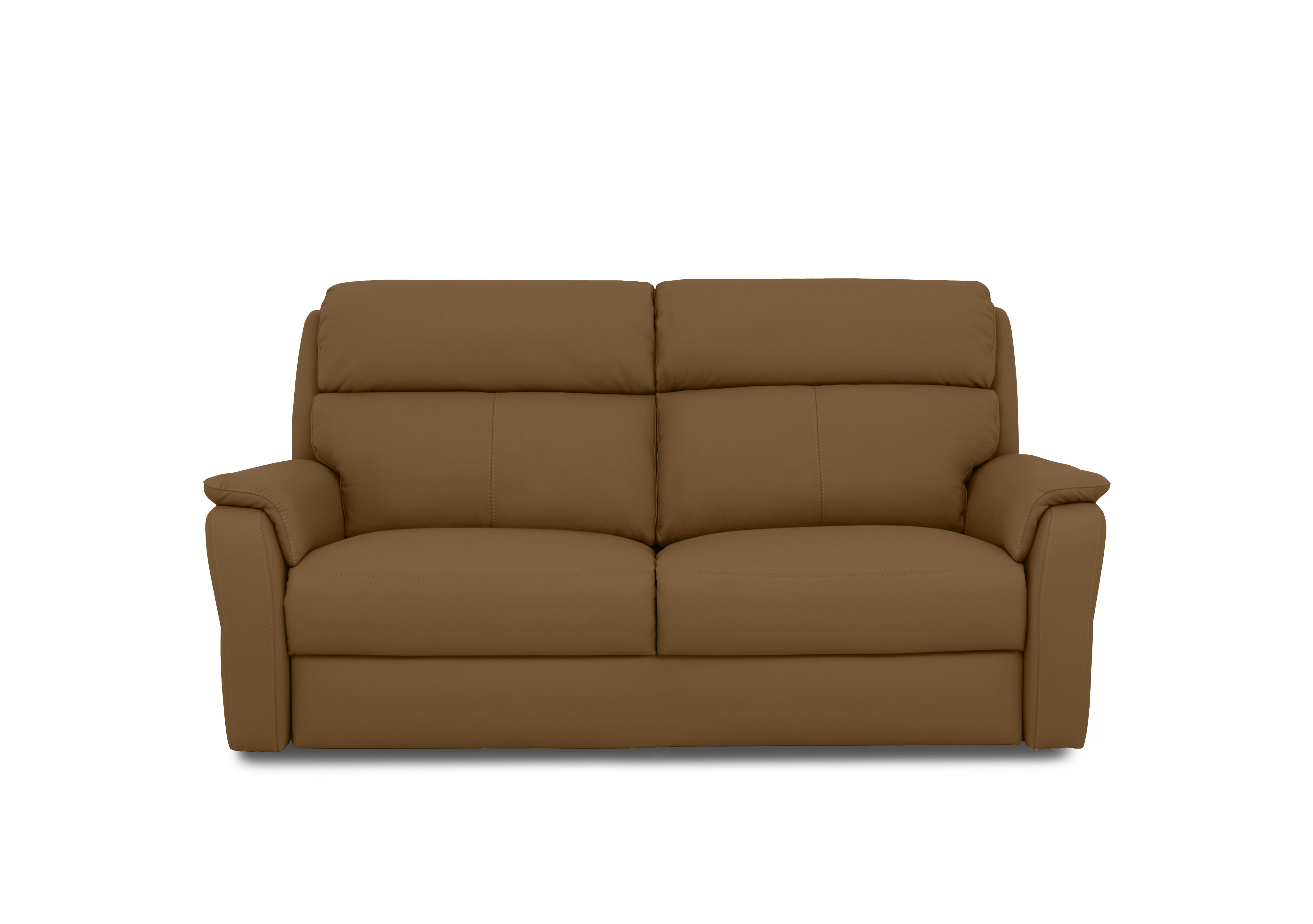 Vito Leather 3 Seater Sofa in Botero Cuoio 2151 on Furniture Village