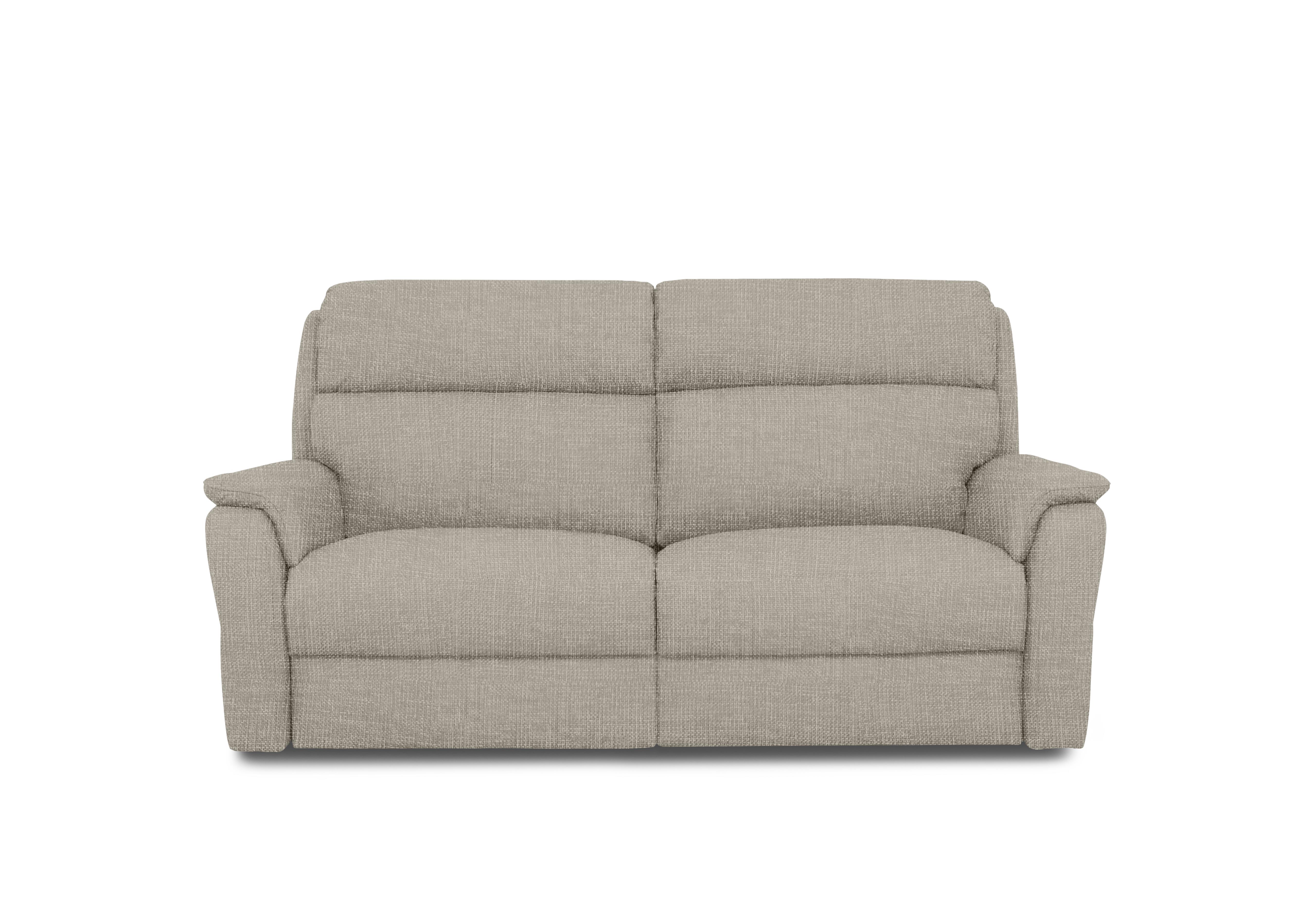 Vito Fabric 3 Seater Power Recliner Sofa with Power Headrests and Power Lumbar in Zoia Beige 9020 on Furniture Village