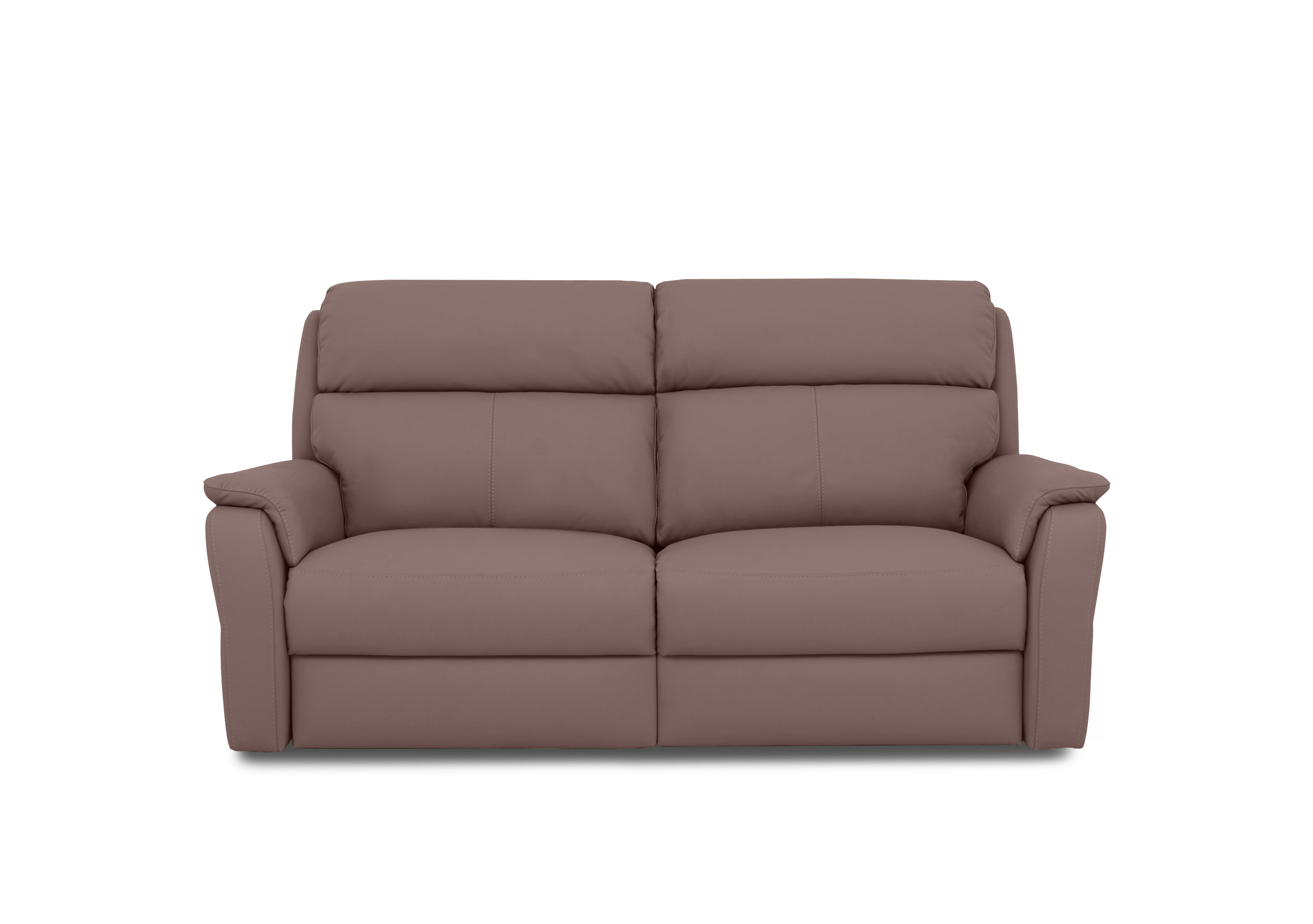 Vito Leather 3 Seater Power Recliner Sofa with Power Headrests and Power Lumbar in Botero Cipria  2160 on Furniture Village