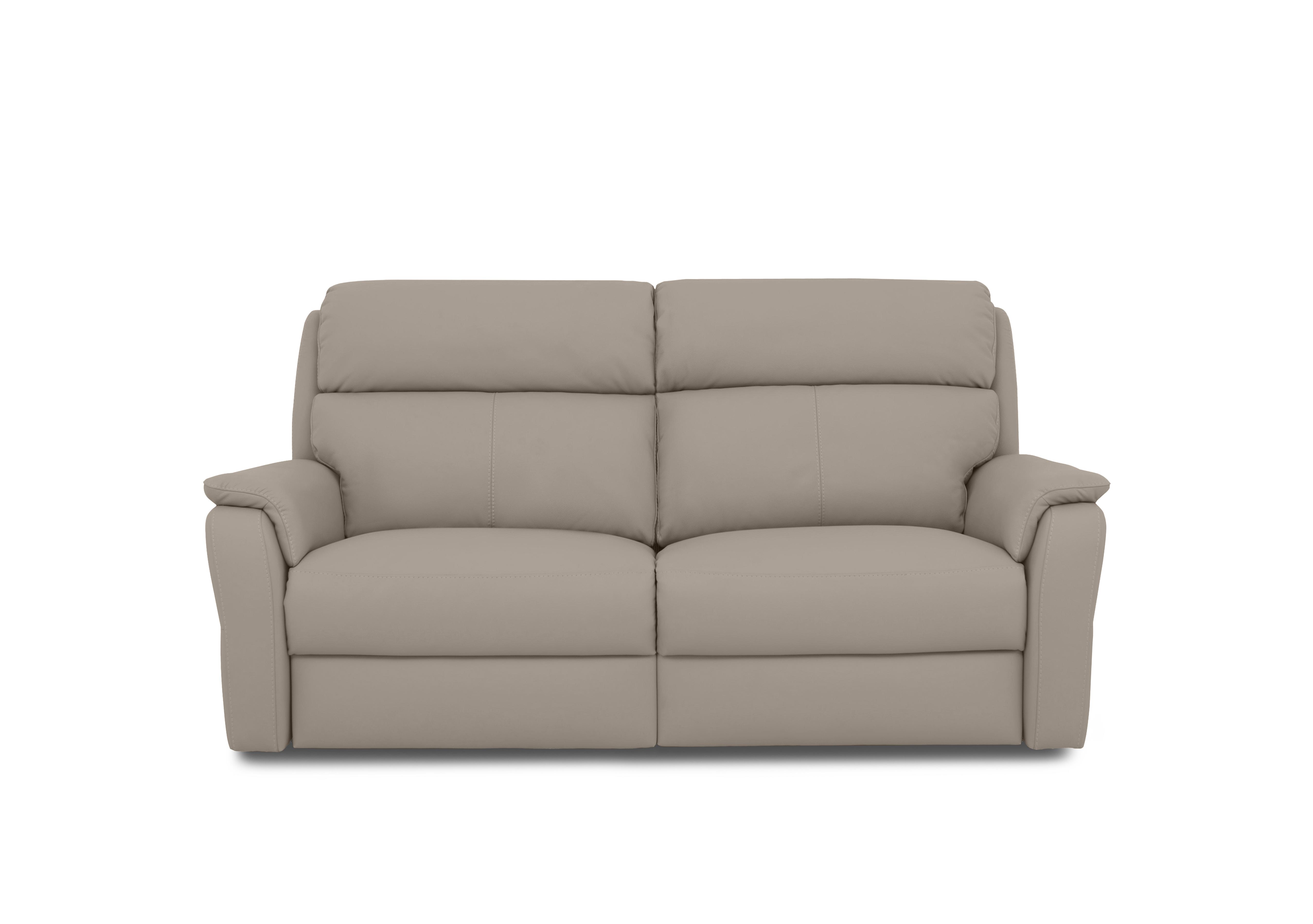 Vito Leather 3 Seater Power Recliner Sofa with Power Headrests and Power Lumbar in Botero Tortora  2165 on Furniture Village