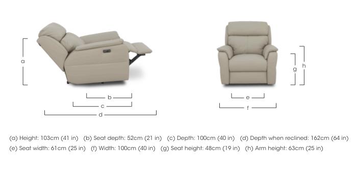 Vito Leather Chair in  on Furniture Village