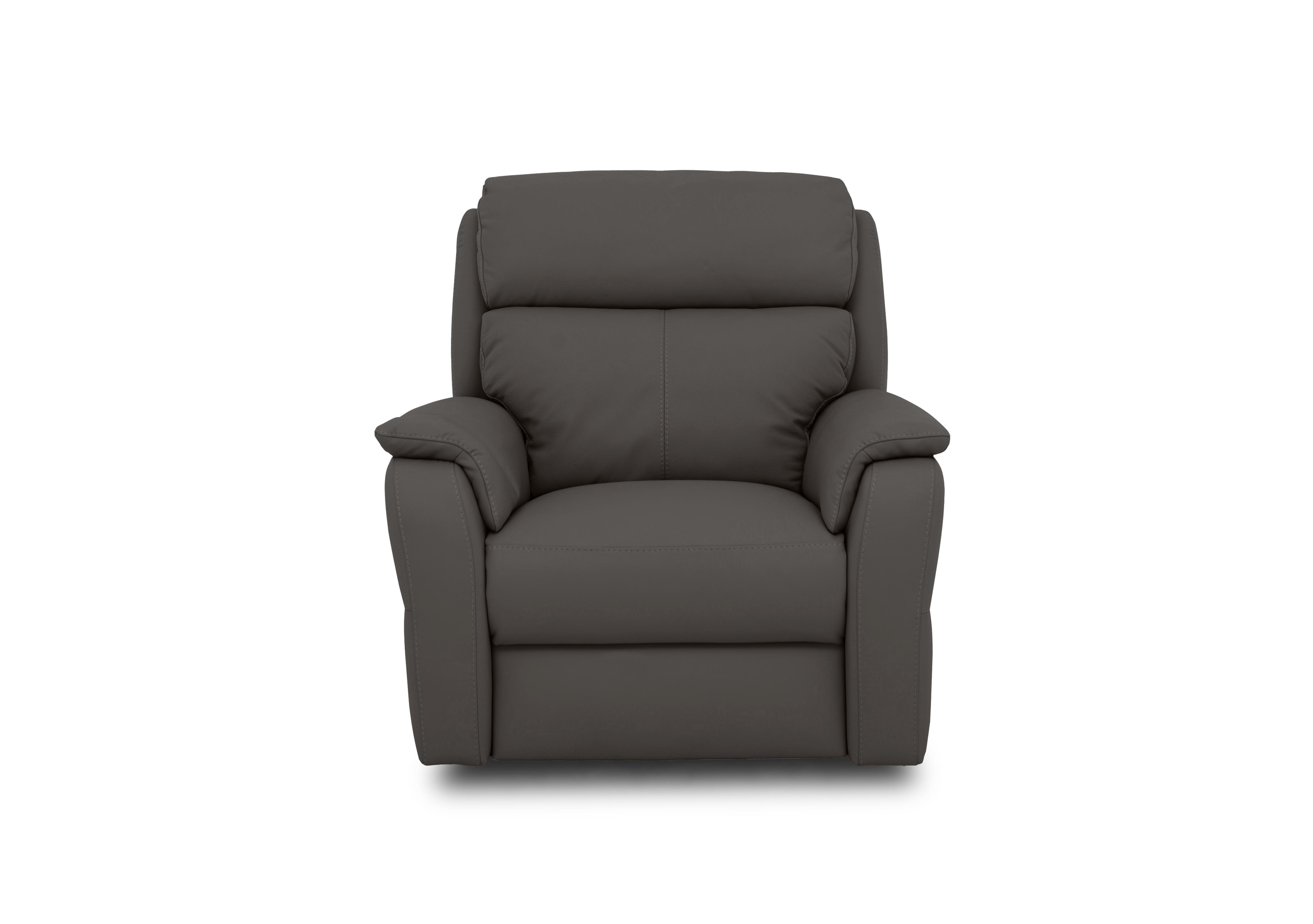 Vito Leather Chair in Torello Grigio Scuro 327 on Furniture Village