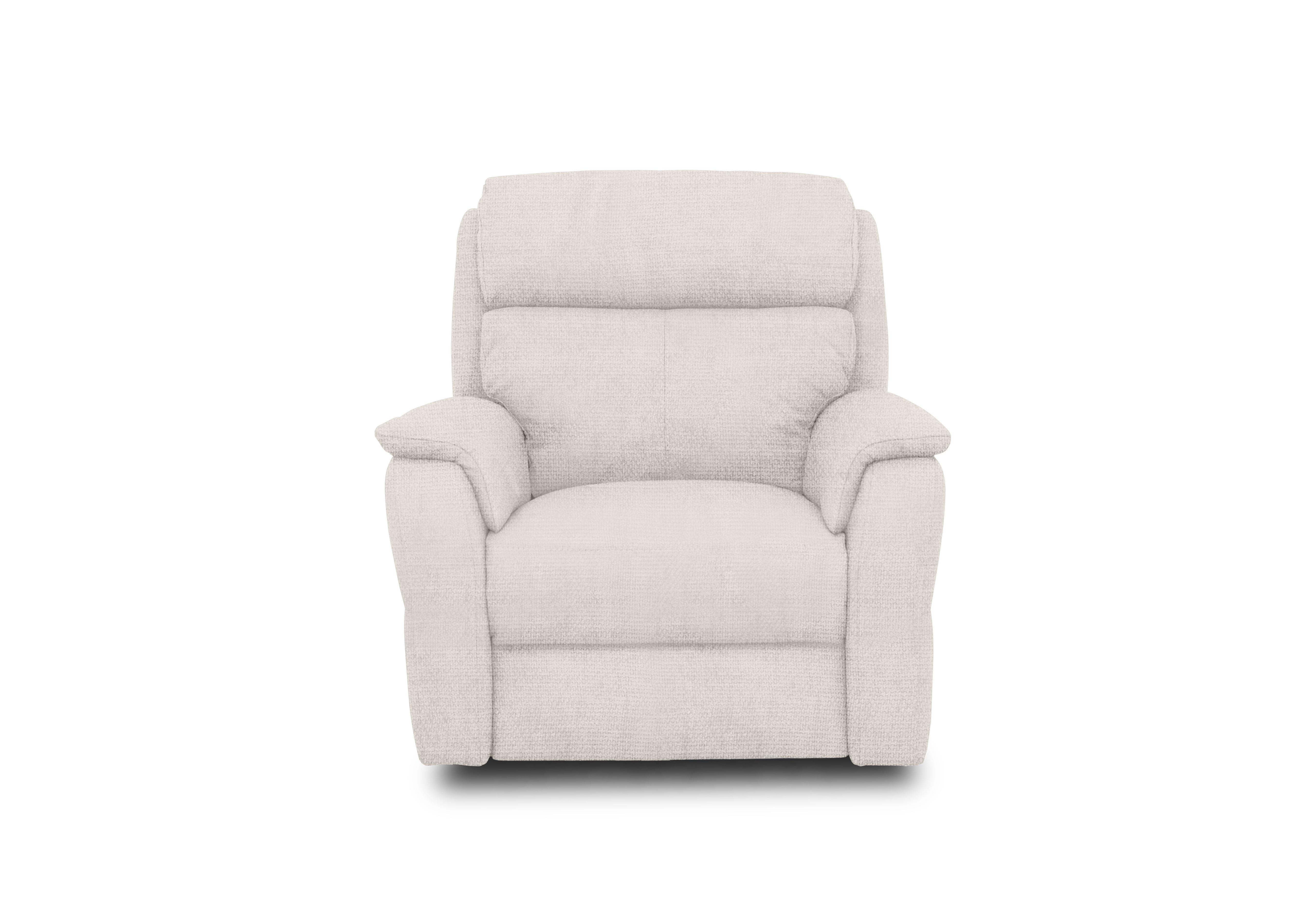 Vito Fabric Power Recliner Chair with Power Headrest and Power Lumbar in Baobab Beige on Furniture Village