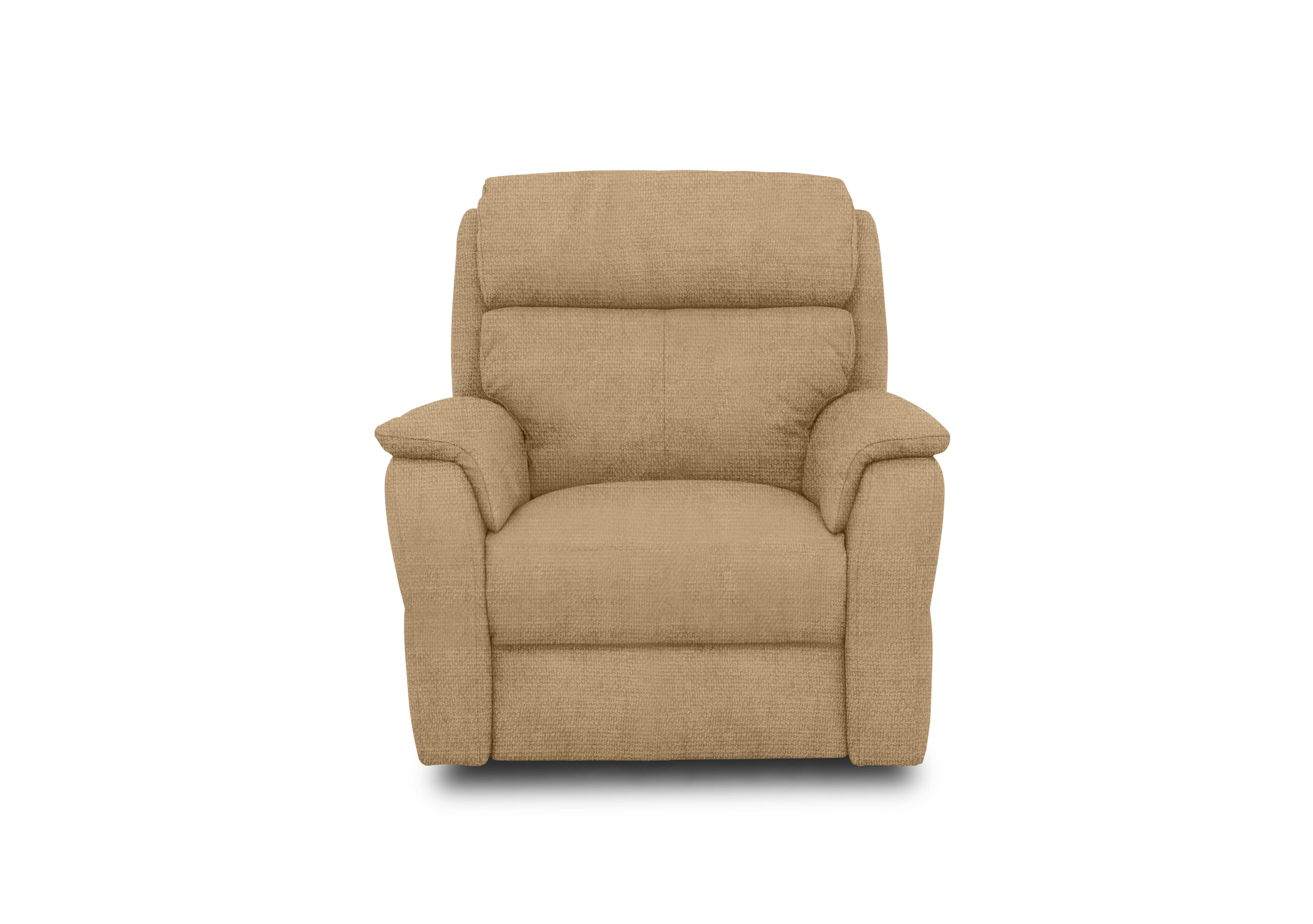 Vito Fabric Power Recliner Chair with Power Headrest and Power Lumbar in Baobab Giallo on Furniture Village