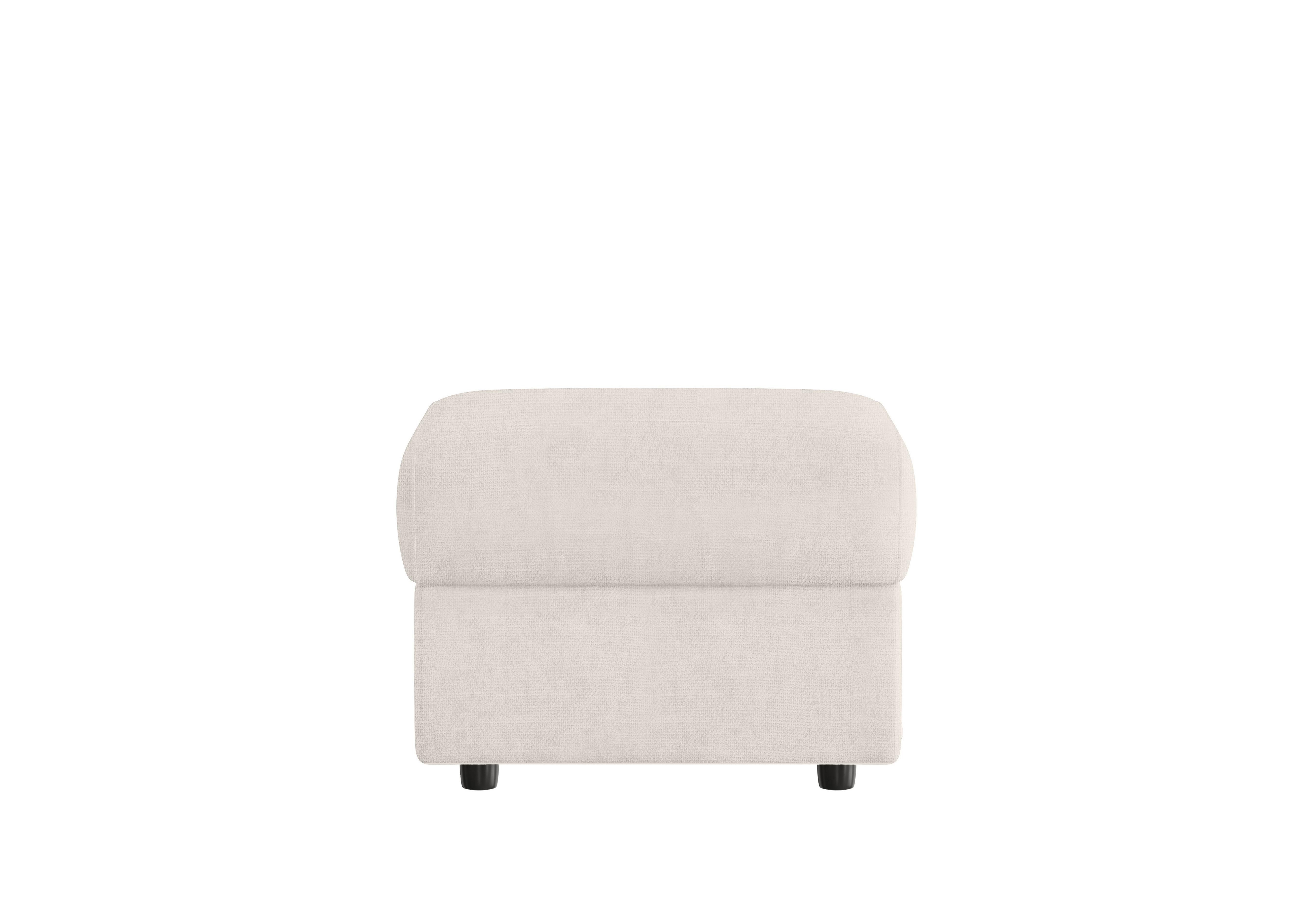 Vito Fabric Storage Footstool in Baobab Beige on Furniture Village