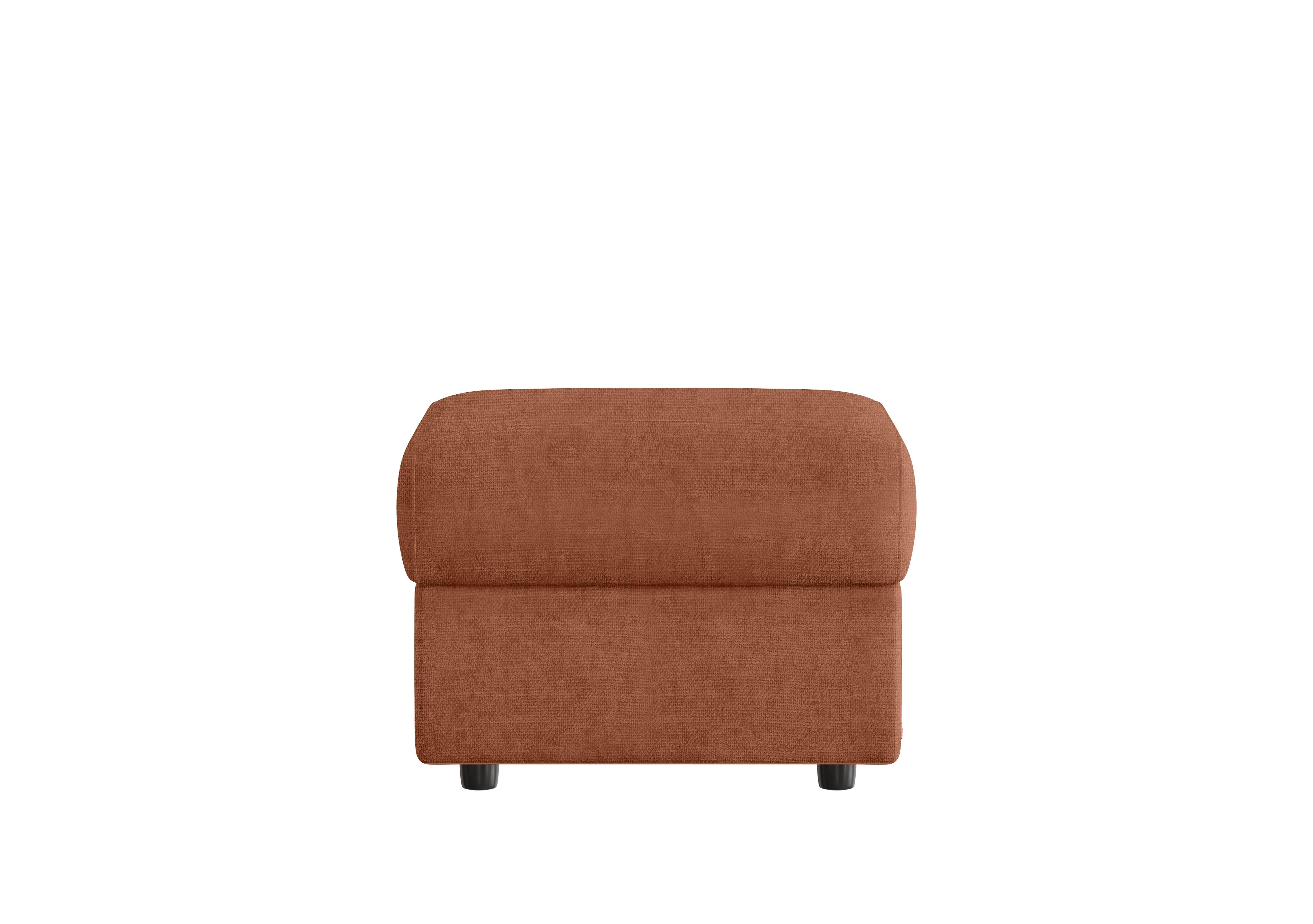 Vito Fabric Storage Footstool in Baobab Ruggine on Furniture Village