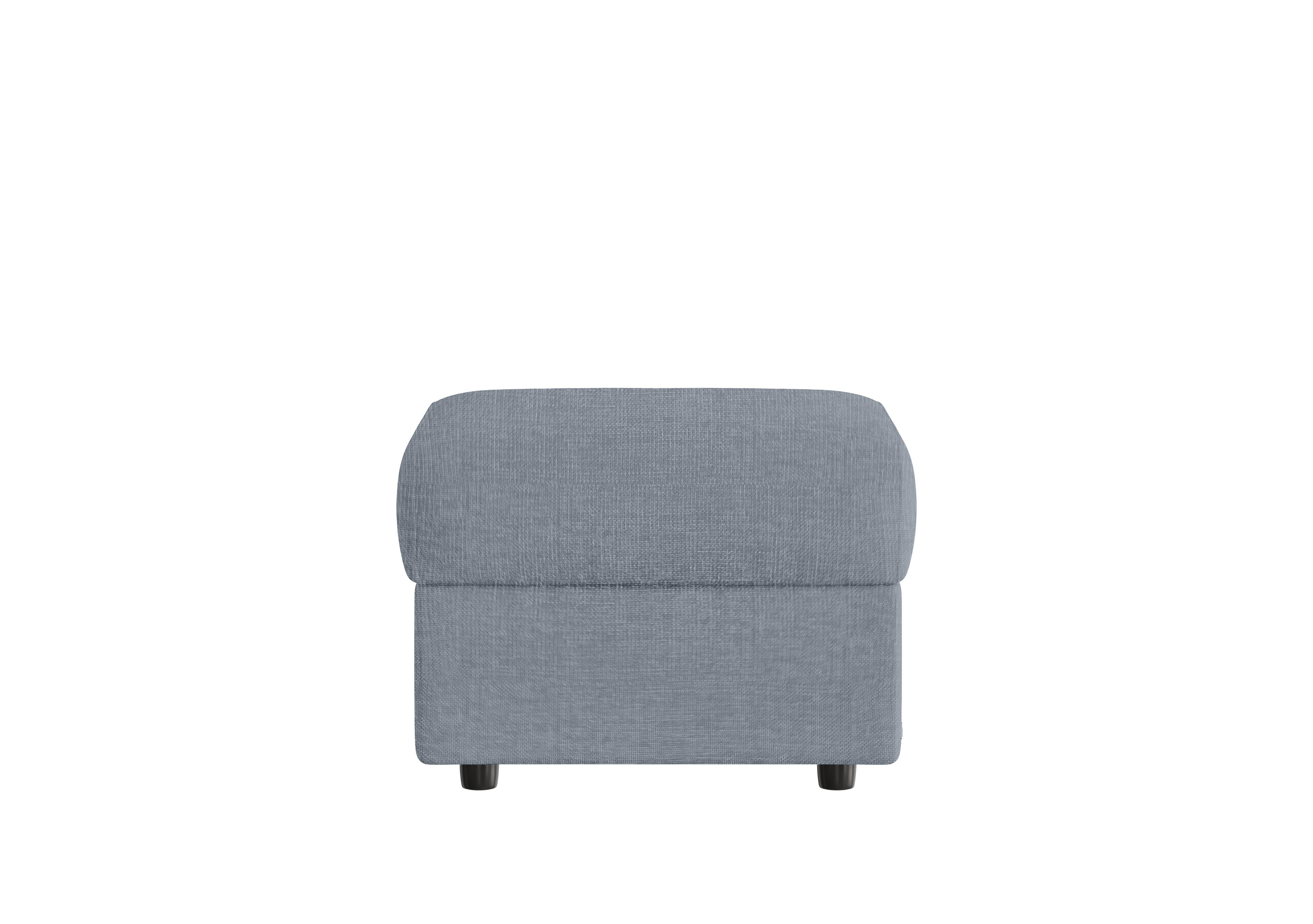 Vito Fabric Storage Footstool in Zoia Baby Blue 9396 on Furniture Village