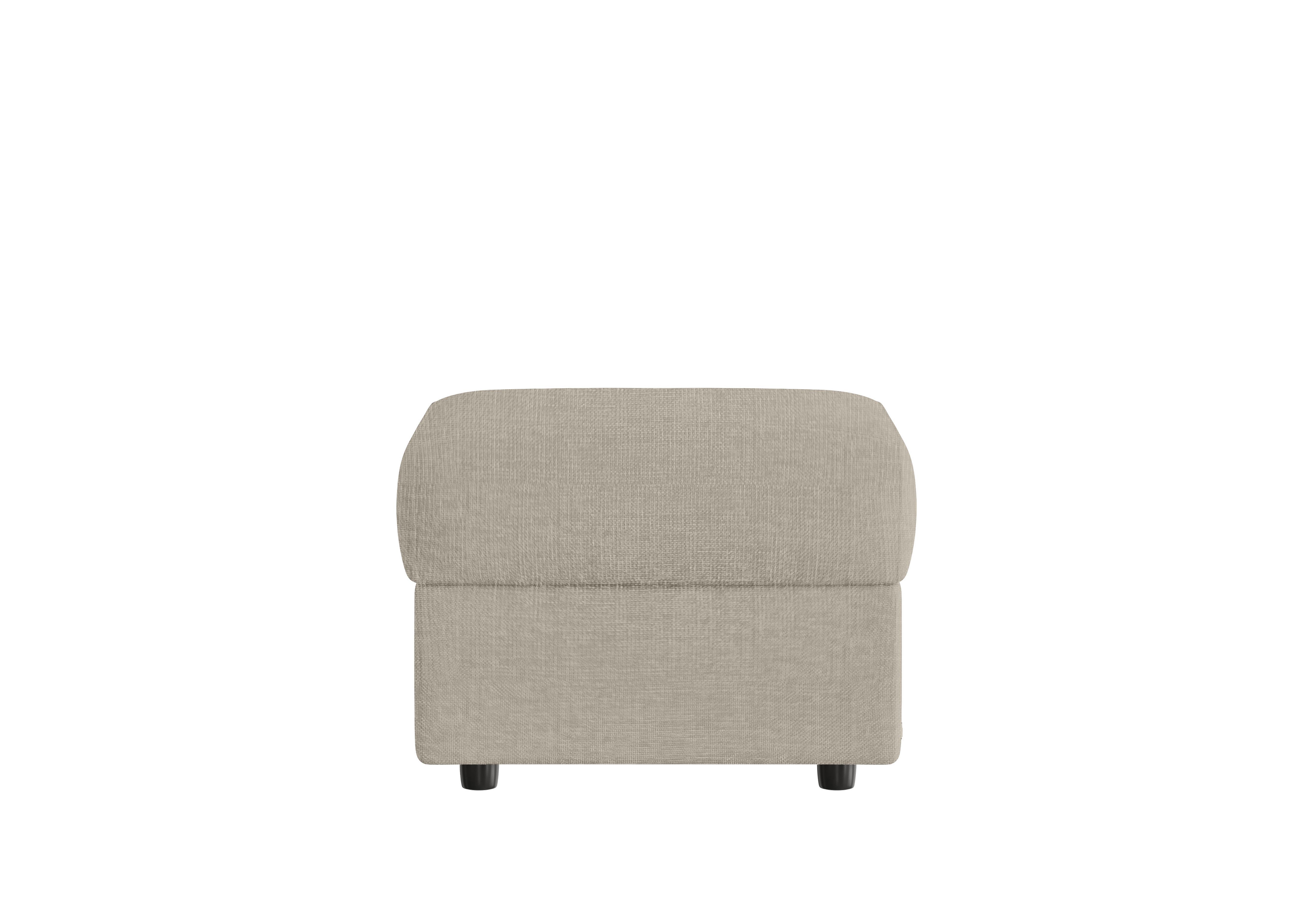 Vito Fabric Storage Footstool in Zoia Beige 9020 on Furniture Village