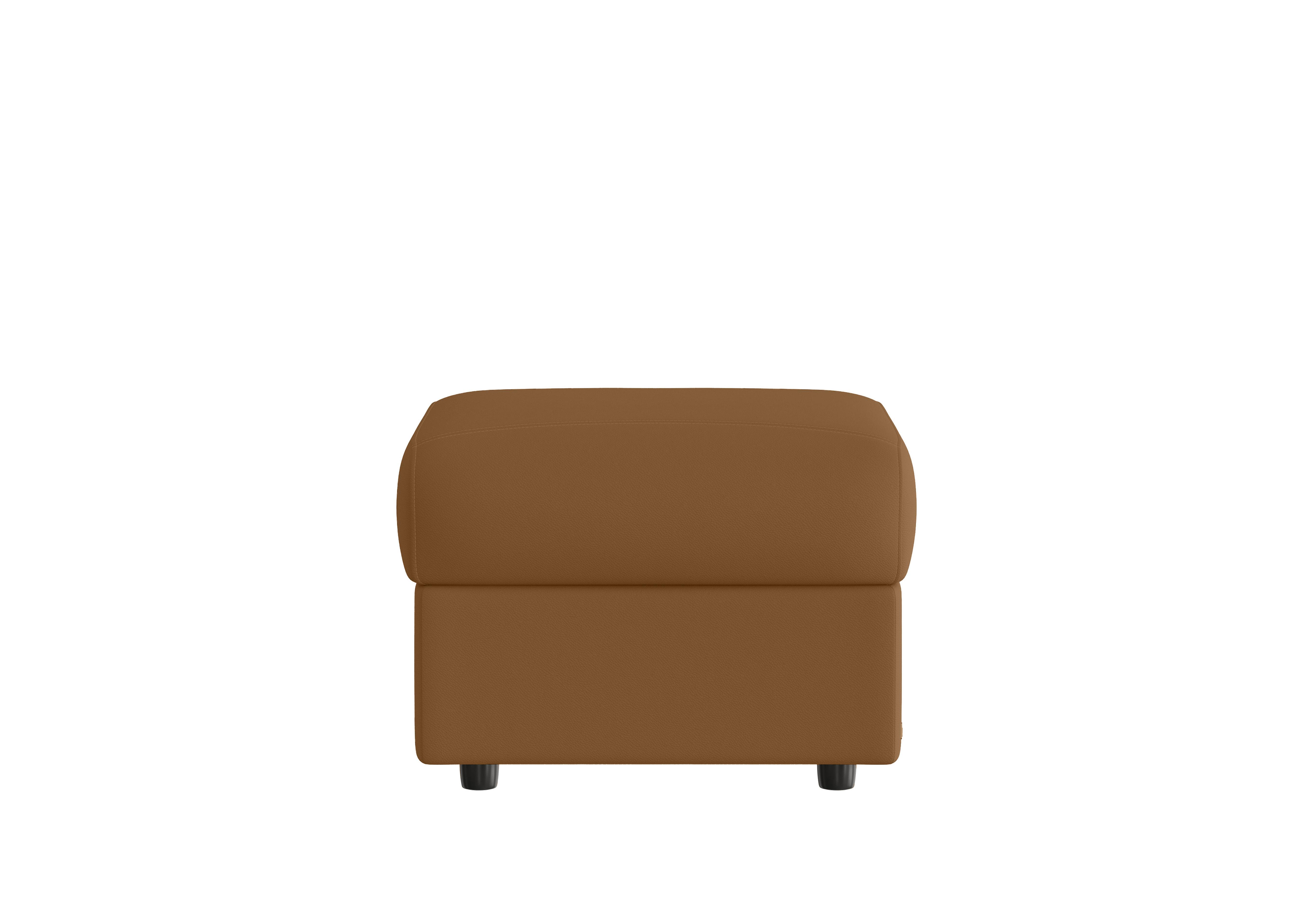 Vito Leather Storage Footstool in Botero Cuoio 2151 on Furniture Village