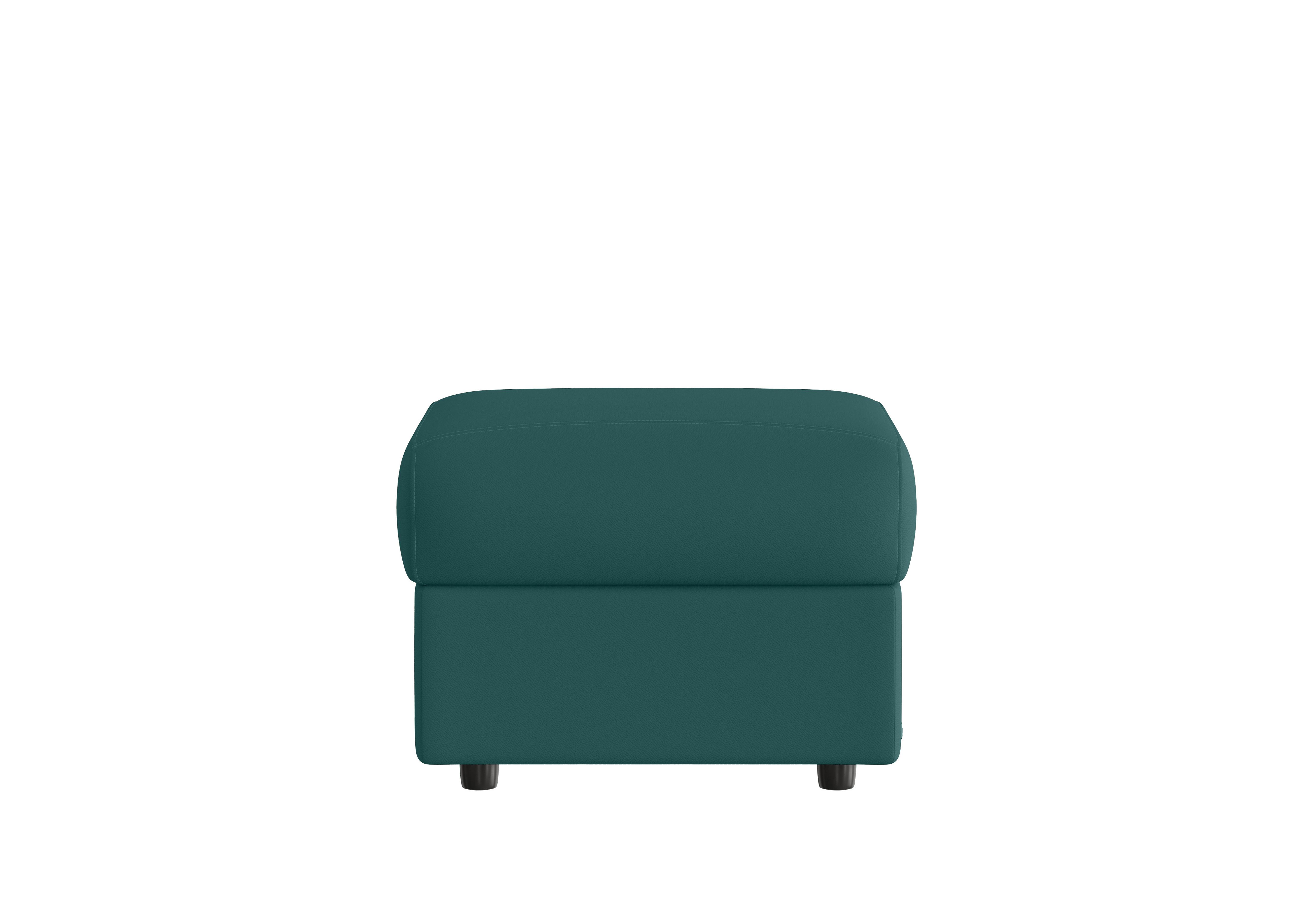Vito Leather Storage Footstool in Botero Ottanio 2155 on Furniture Village