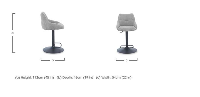 Kiara Set of 4 Swivel Bar Stools in  on Furniture Village