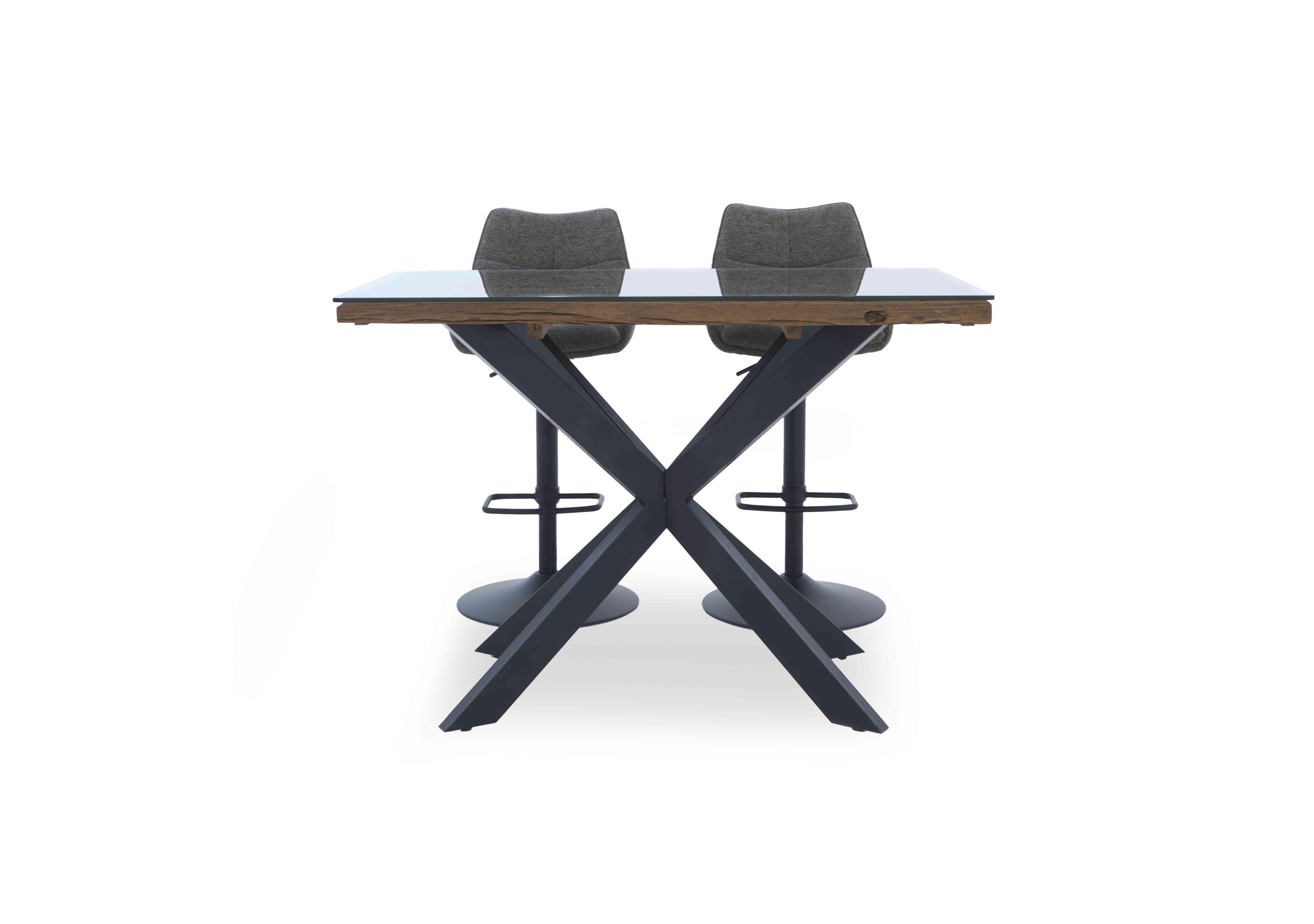 Kiara Bar Table and 2 Swivel Bar Stools in Ash on Furniture Village