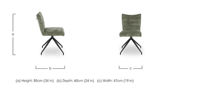 Saturn Set of 4 Swivel Dining Chairs in  on Furniture Village