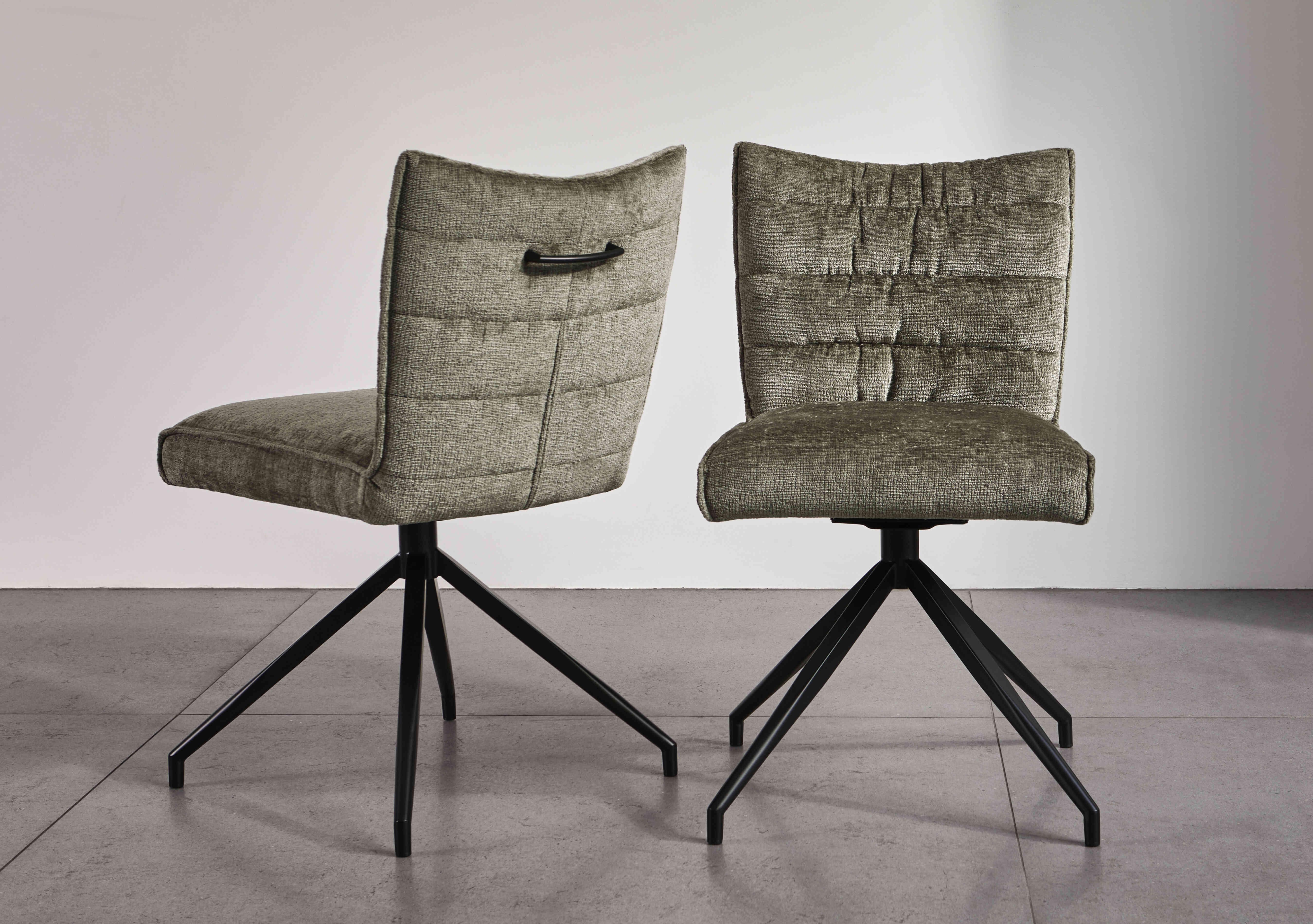 Saturn Set of 4 Swivel Dining Chairs in  on Furniture Village