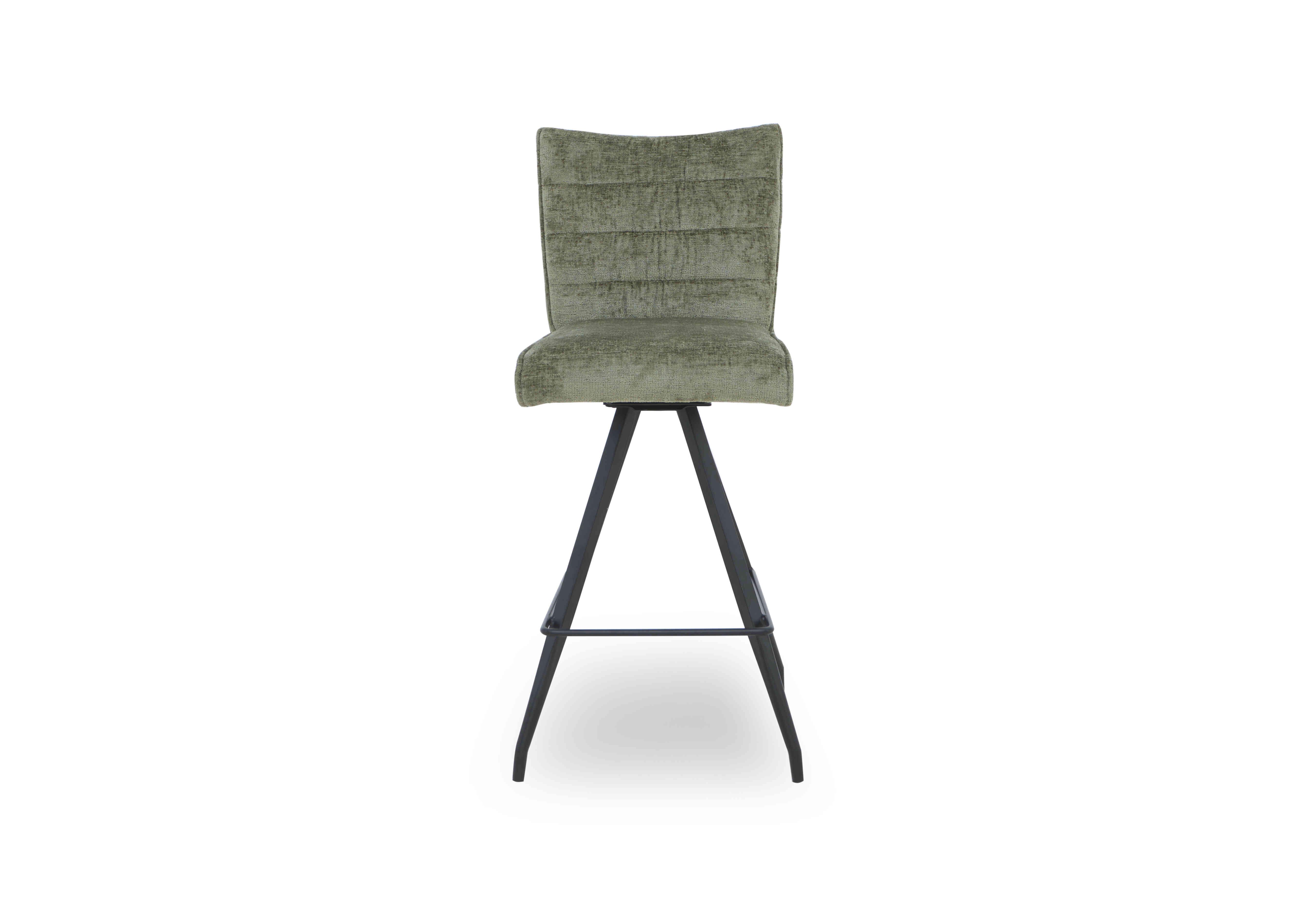 Saturn Swivel Bar Stool in Green on Furniture Village