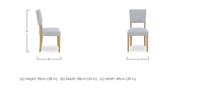 Augusta Pair of Open Back Upholstered Dining Chairs in  on Furniture Village