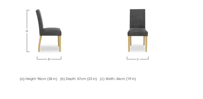 Augusta Cowboy Upholstered Dining Chair in  on Furniture Village