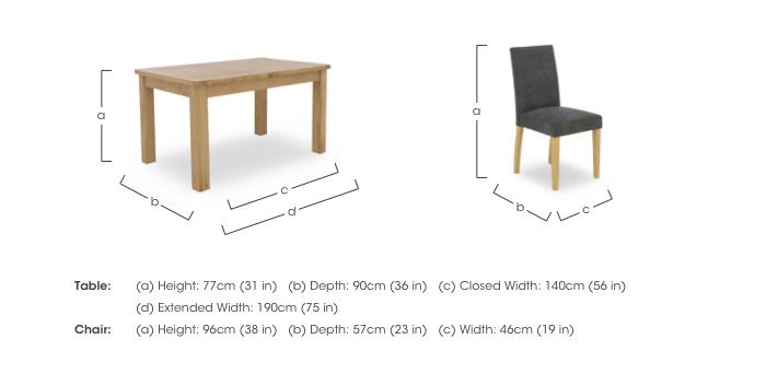 Augusta Small Rectangular Extending Dining Table and 4 Cowboy Upholstered Dining Chairs in  on Furniture Village