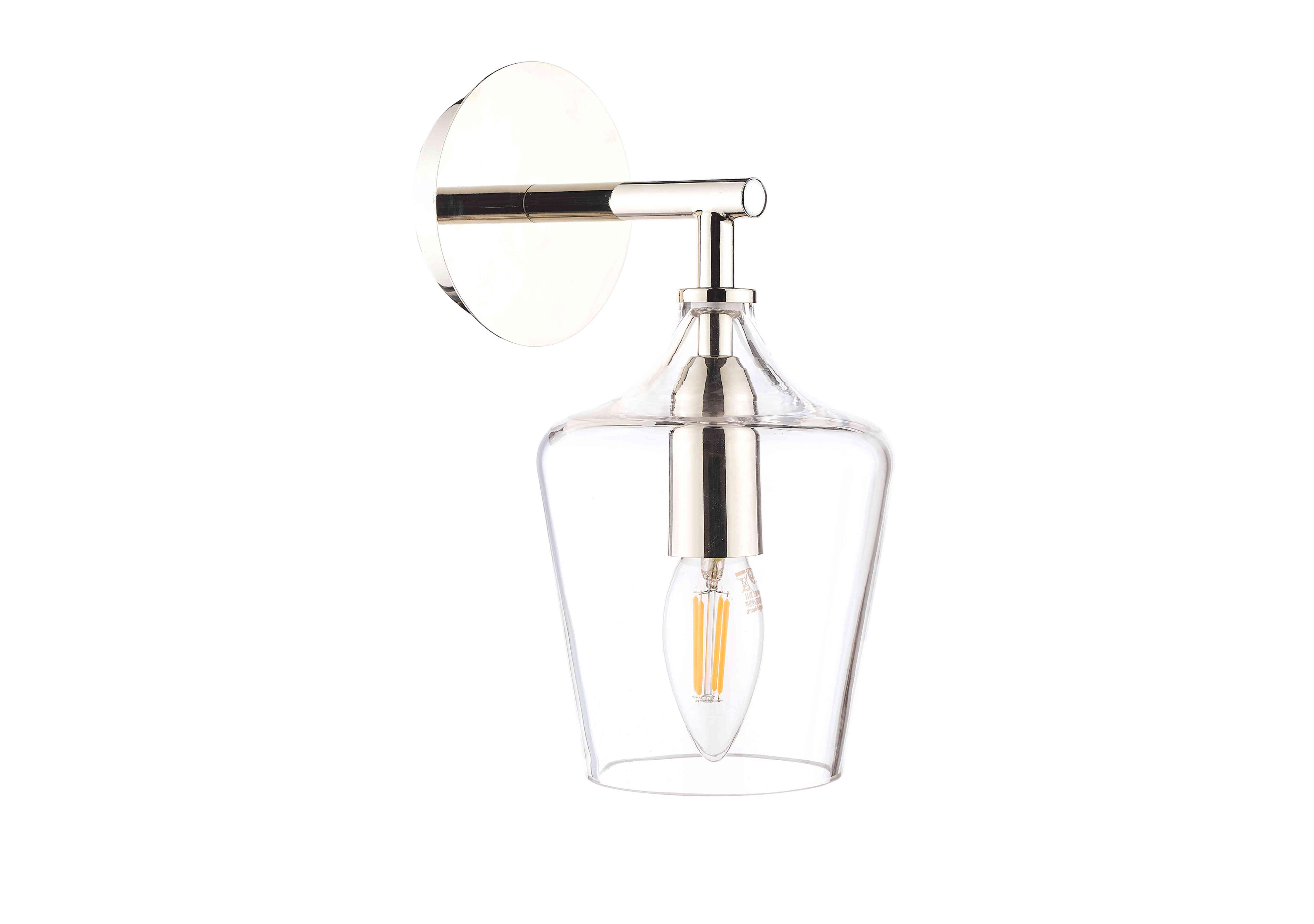 Ockley 1 Light Wall Light in Chrome on Furniture Village