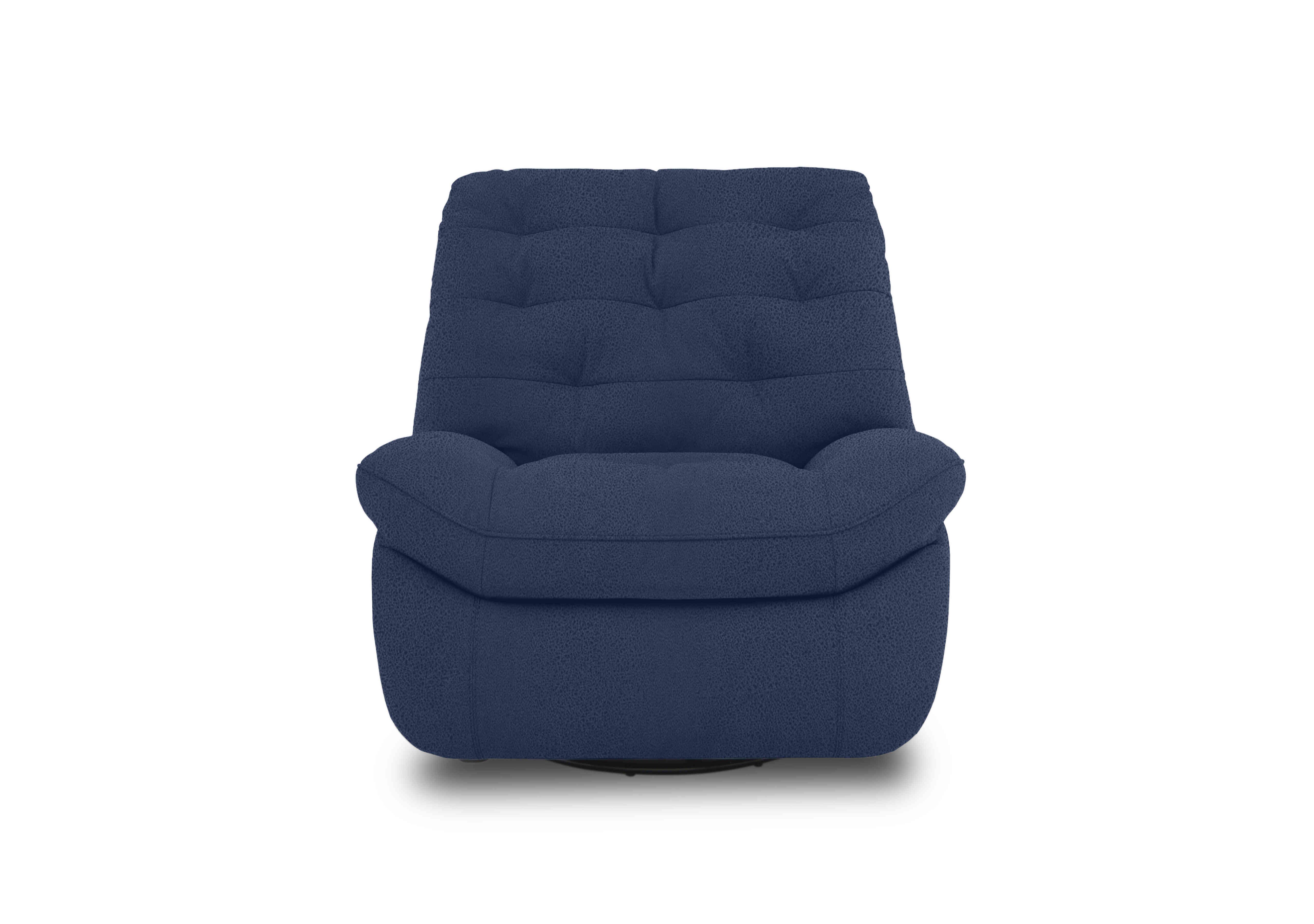 Ozzy Fabric Swivel Power Recliner Chair in Bfa-Blj-R10 Blue on Furniture Village