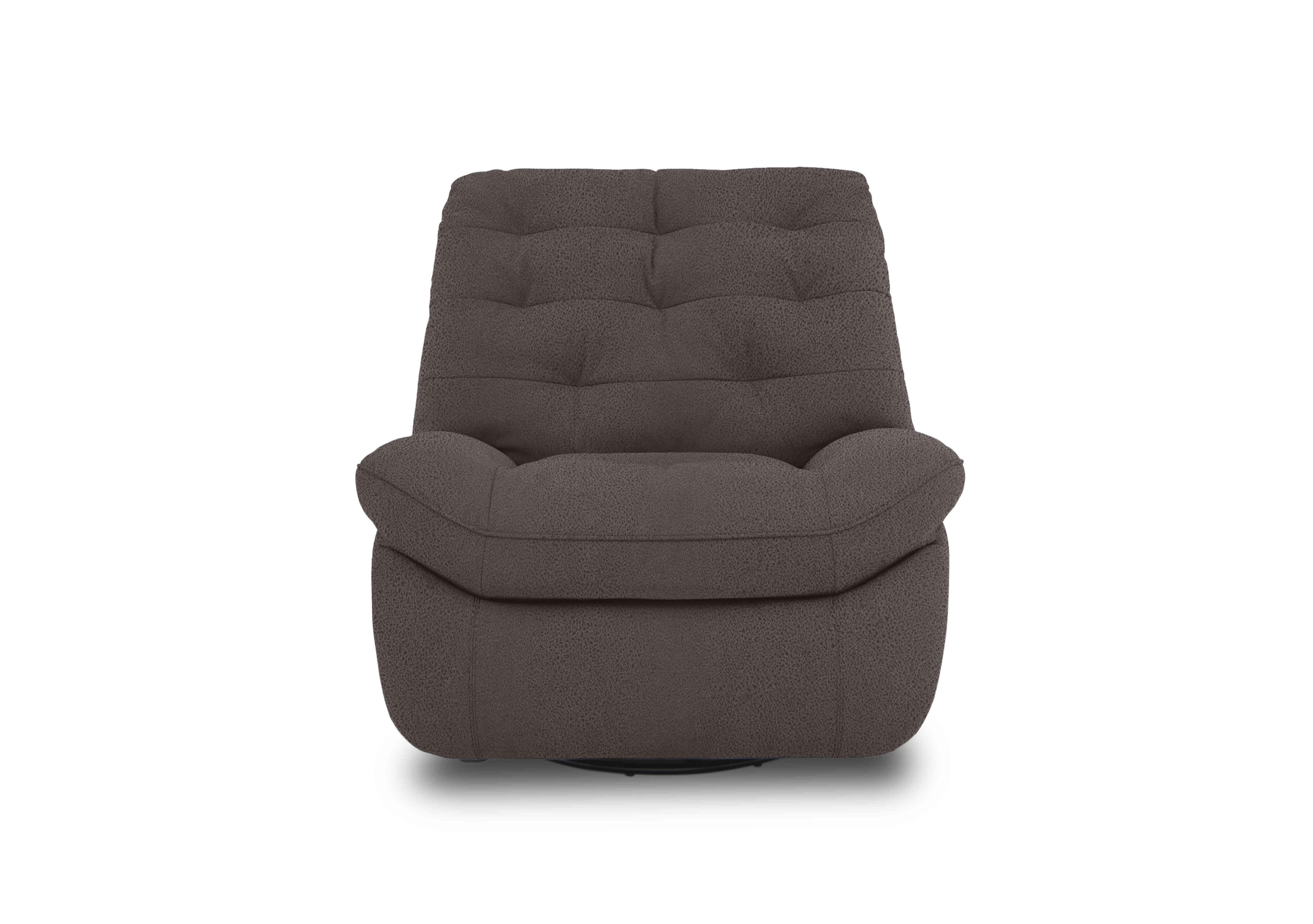 Ozzy Fabric Swivel Power Recliner Chair in Bfa-Blj-R16 Grey on Furniture Village