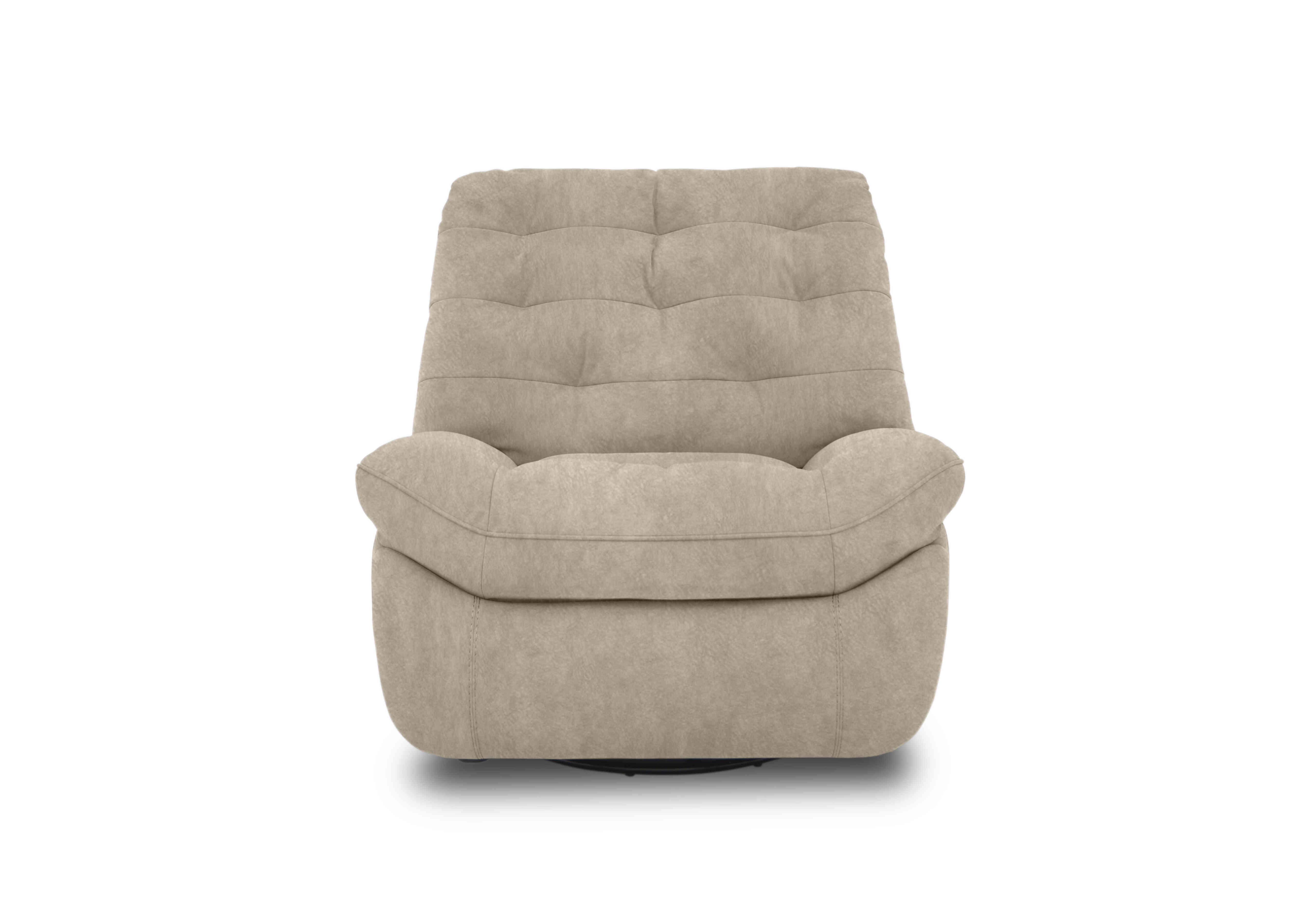 Ozzy Fabric Swivel Power Recliner Chair in Bfa-Bnn-R26 Cream on Furniture Village