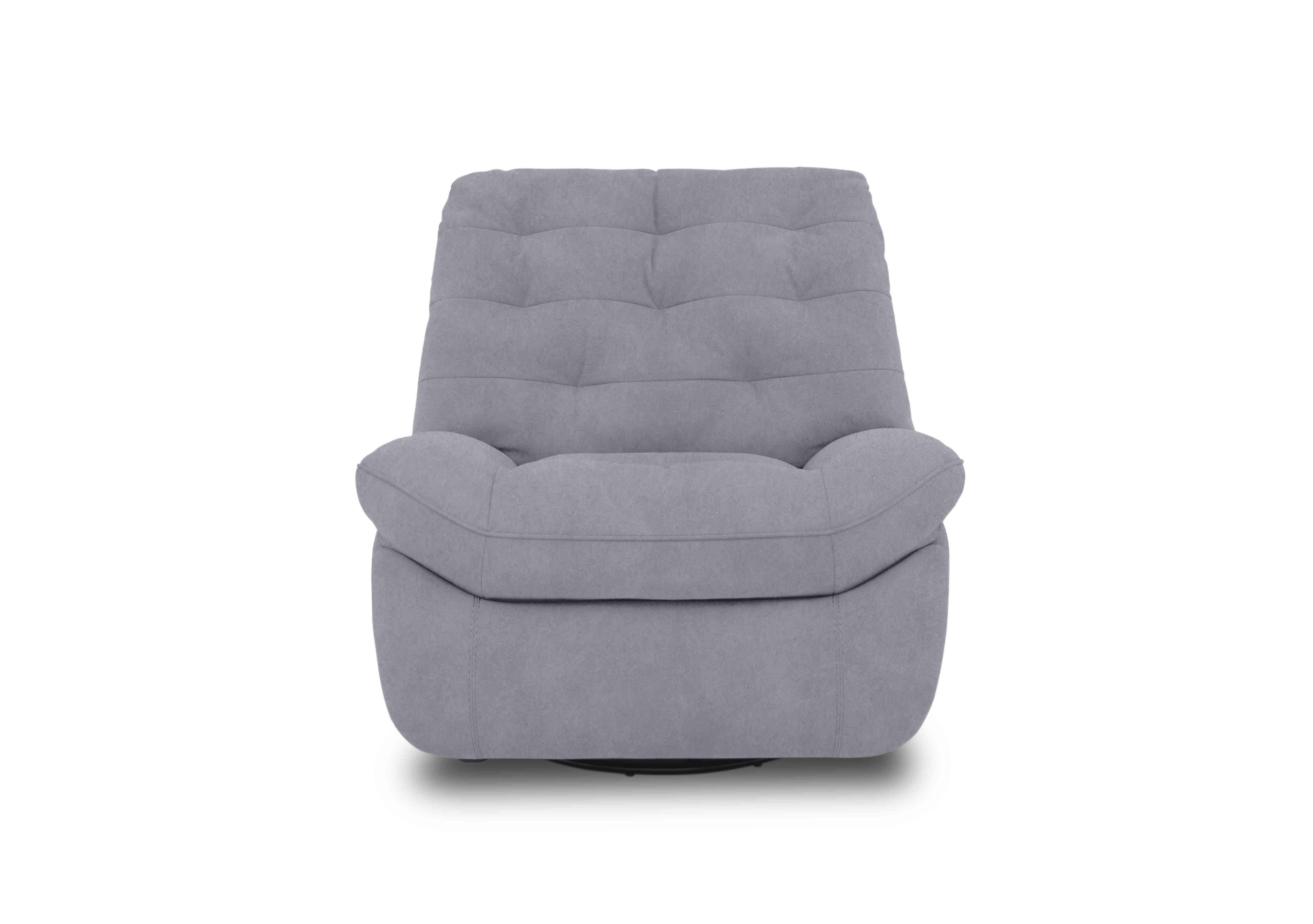 Ozzy Fabric Swivel Power Recliner Chair in Bfa-Ori-R07 Bluish Grey on Furniture Village
