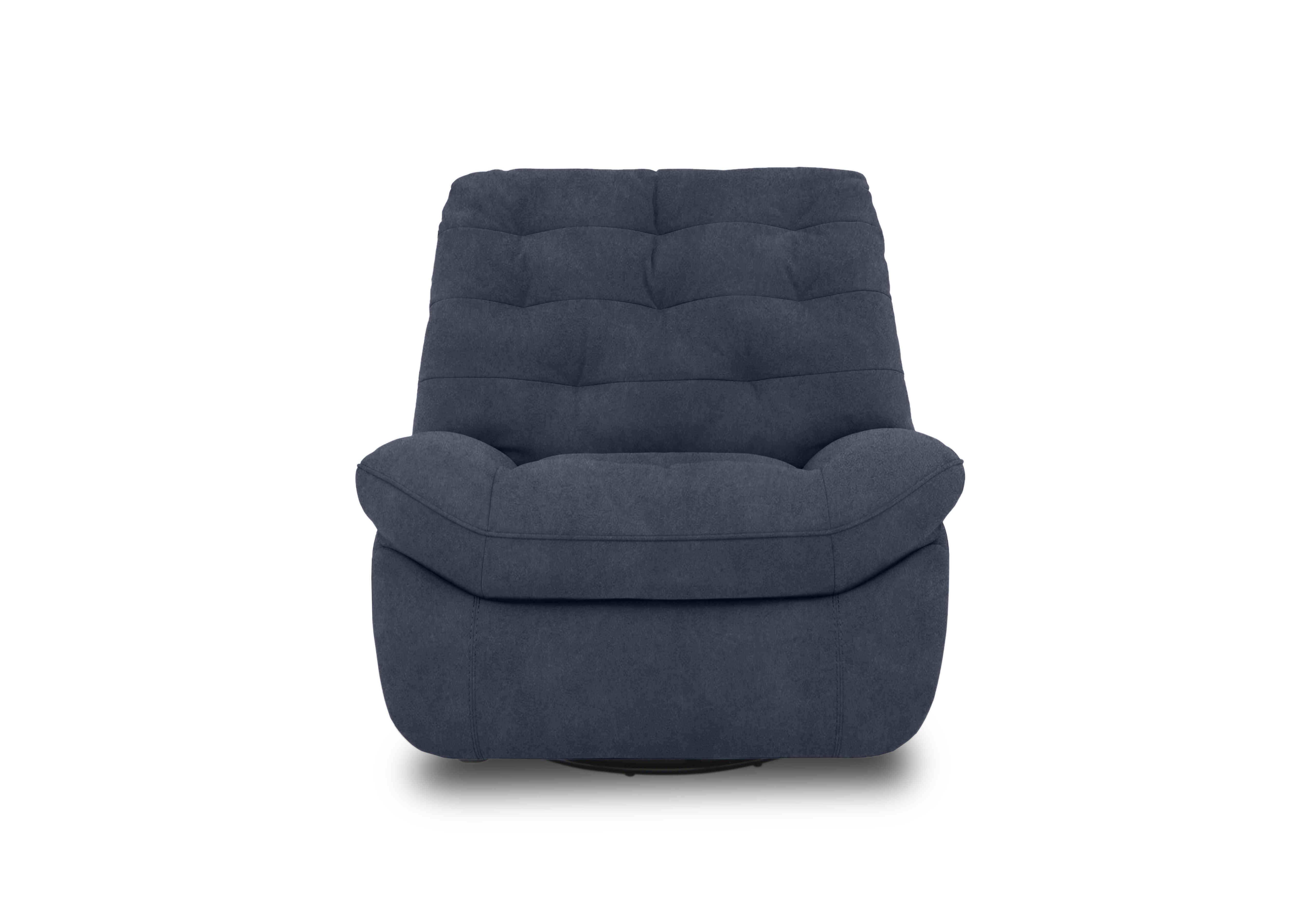 Ozzy Fabric Swivel Power Recliner Chair in Bfa-Ori-R23 Blue on Furniture Village