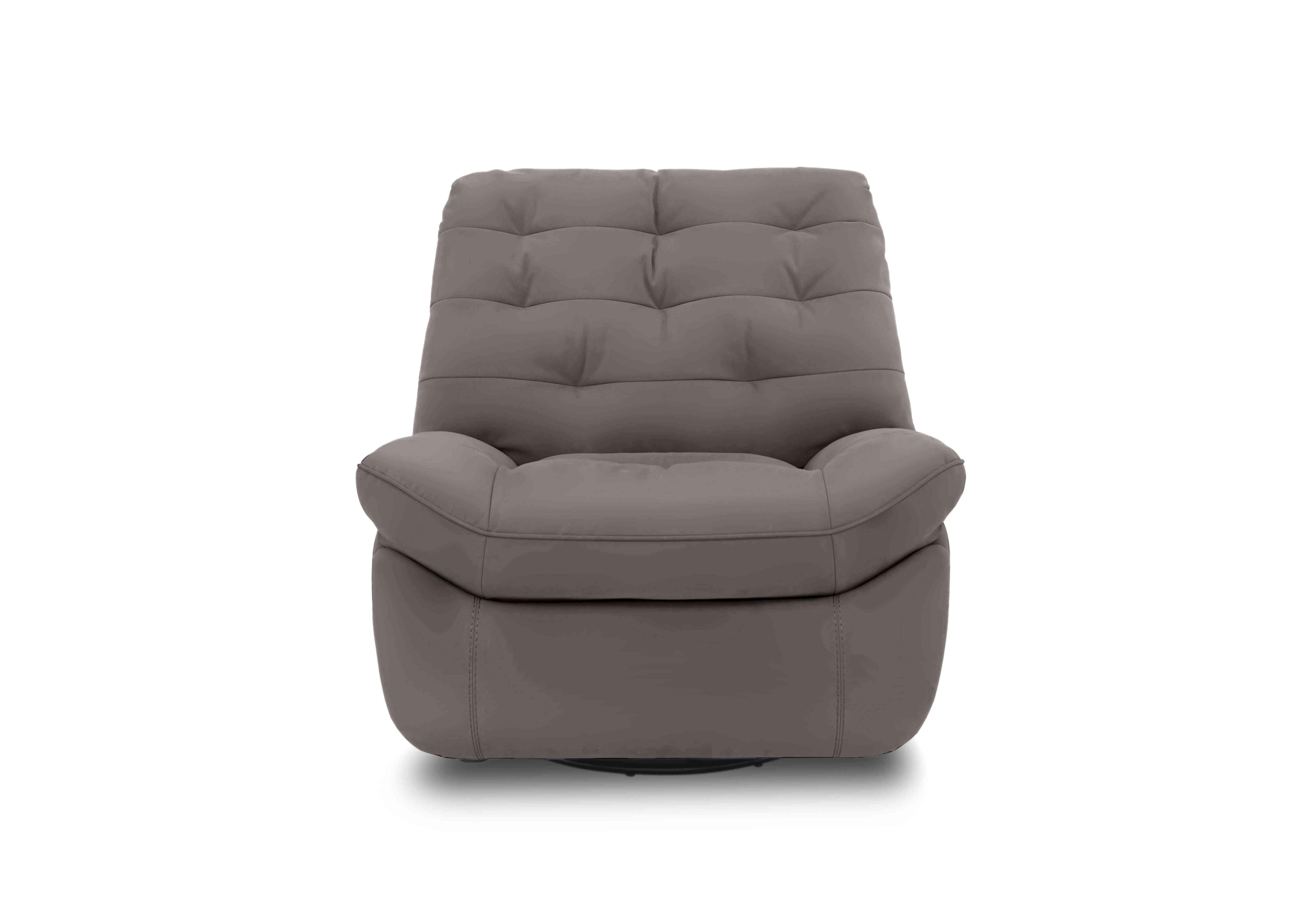 Ozzy Leather Swivel Power Recliner Chair in Bv-042e Elephant on Furniture Village