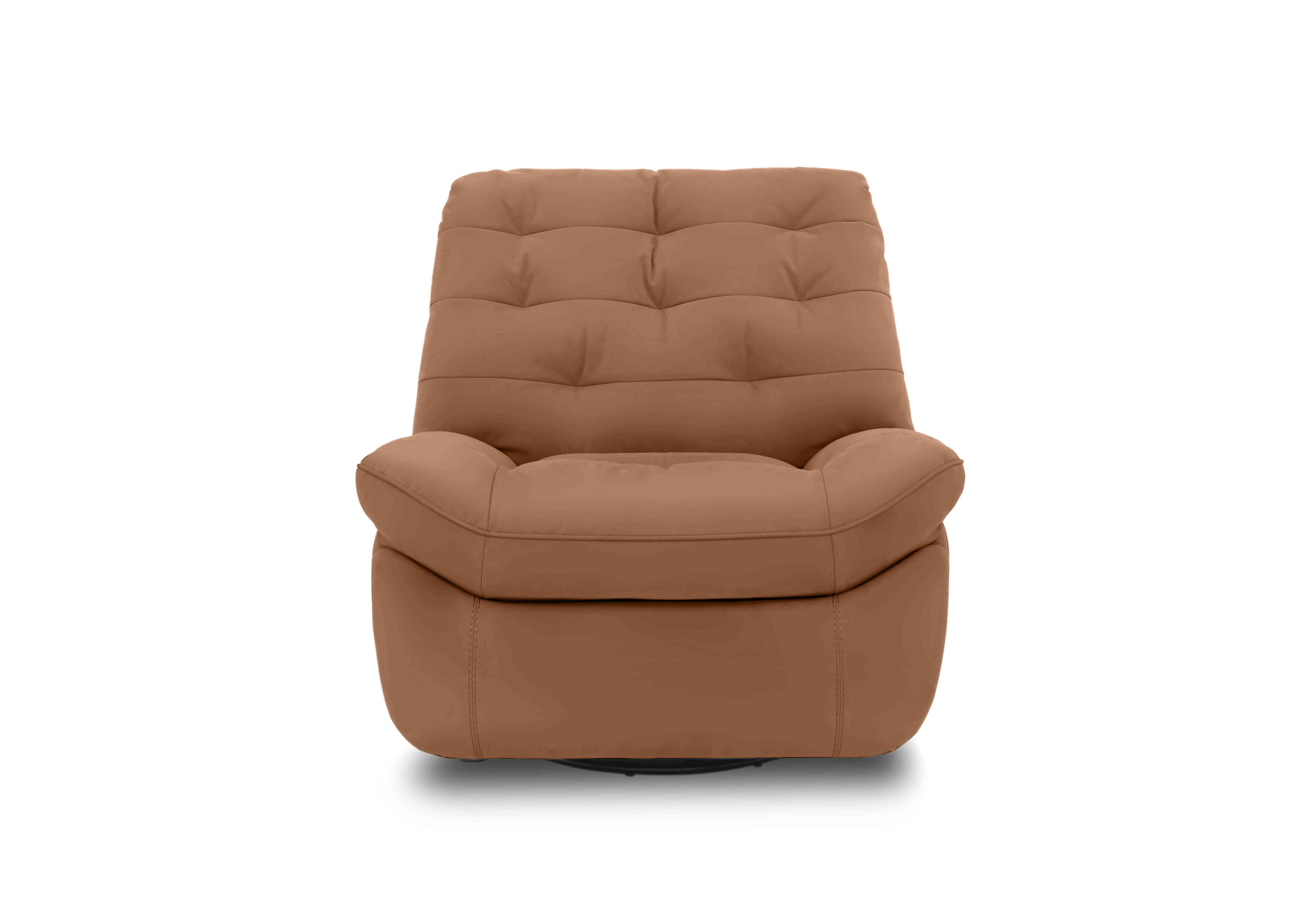 Ozzy Leather Swivel Power Recliner Chair in Nc-334e Pecan Brown on Furniture Village