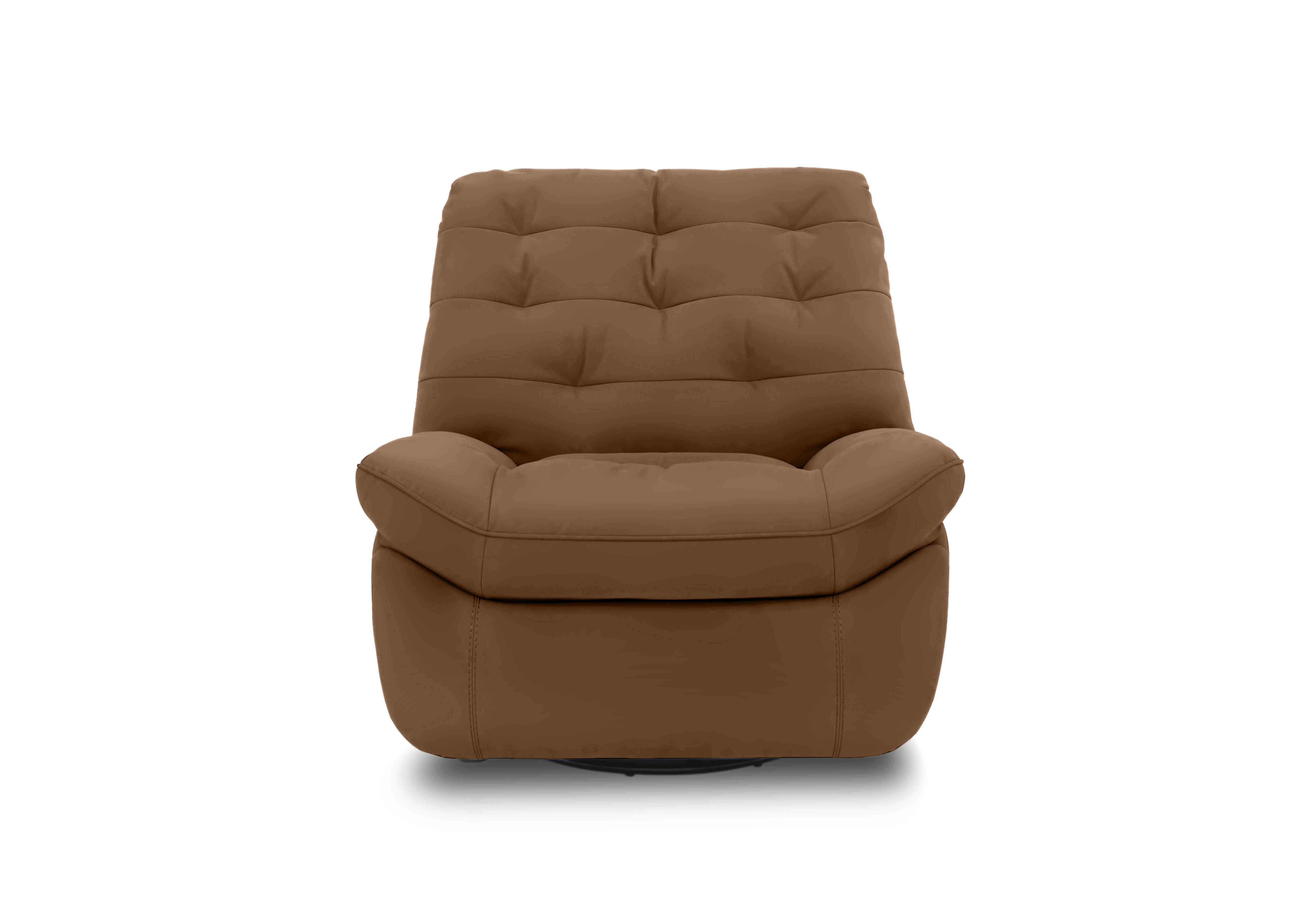 Ozzy Leather Swivel Power Recliner Chair in Nw-334e Pecan on Furniture Village