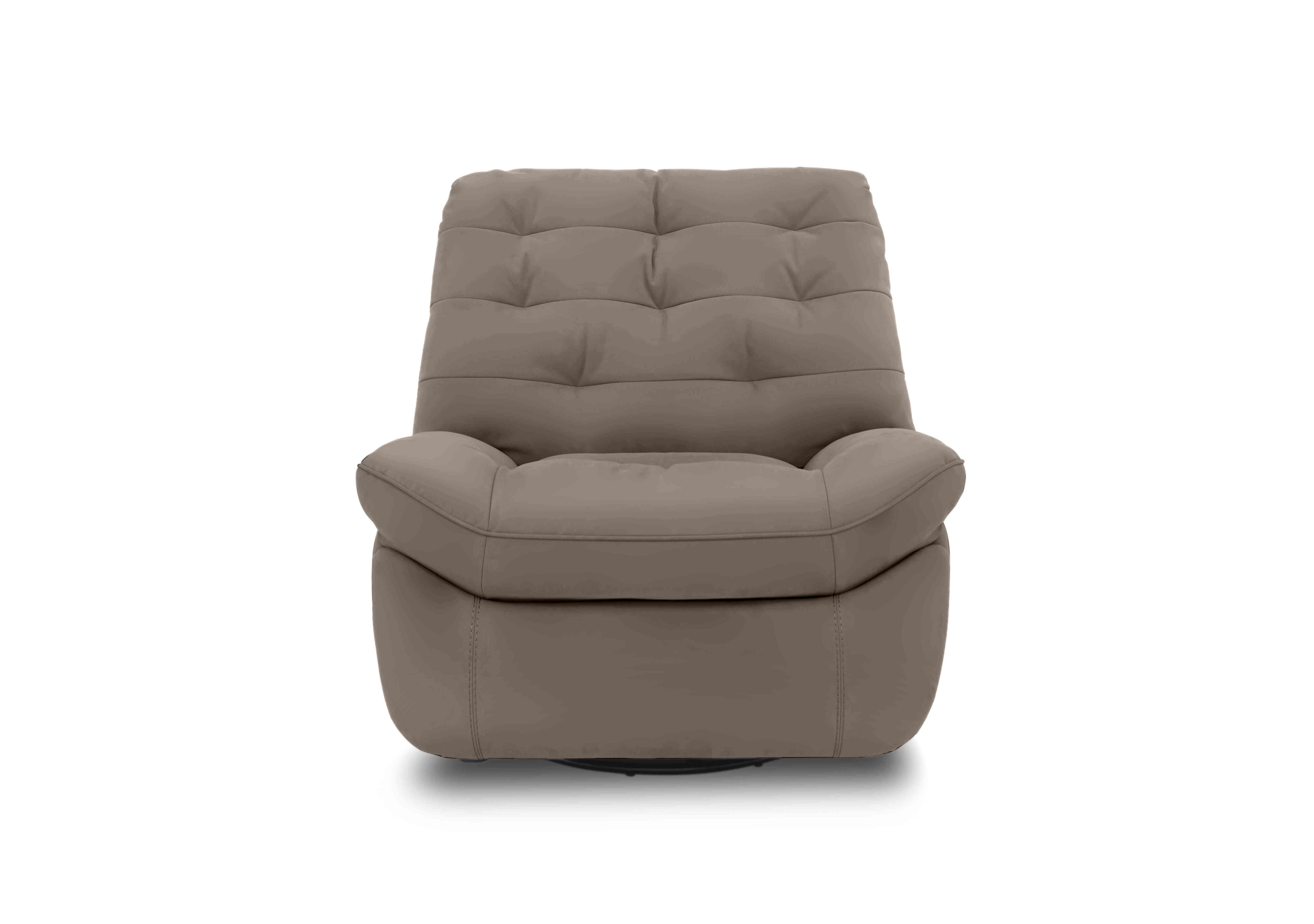 Ozzy Leather Swivel Power Recliner Chair in Nw-513e Bark on Furniture Village
