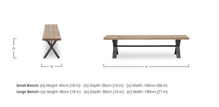 Saturn Dining Bench in  on Furniture Village