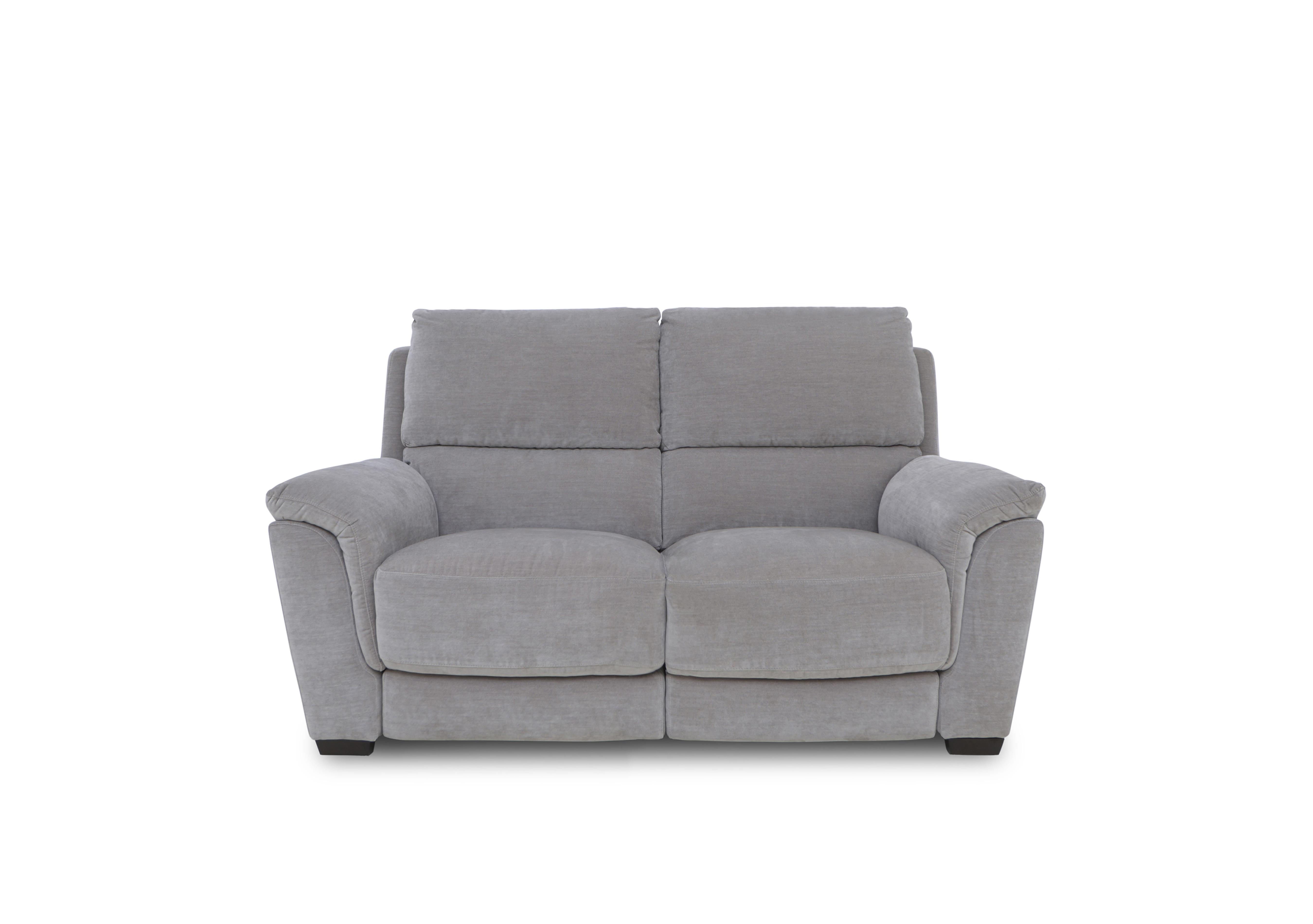 Compact Collection Medio 2 Seater Fabric Sofa in Fab-Can-R452 Grey Mist on Furniture Village
