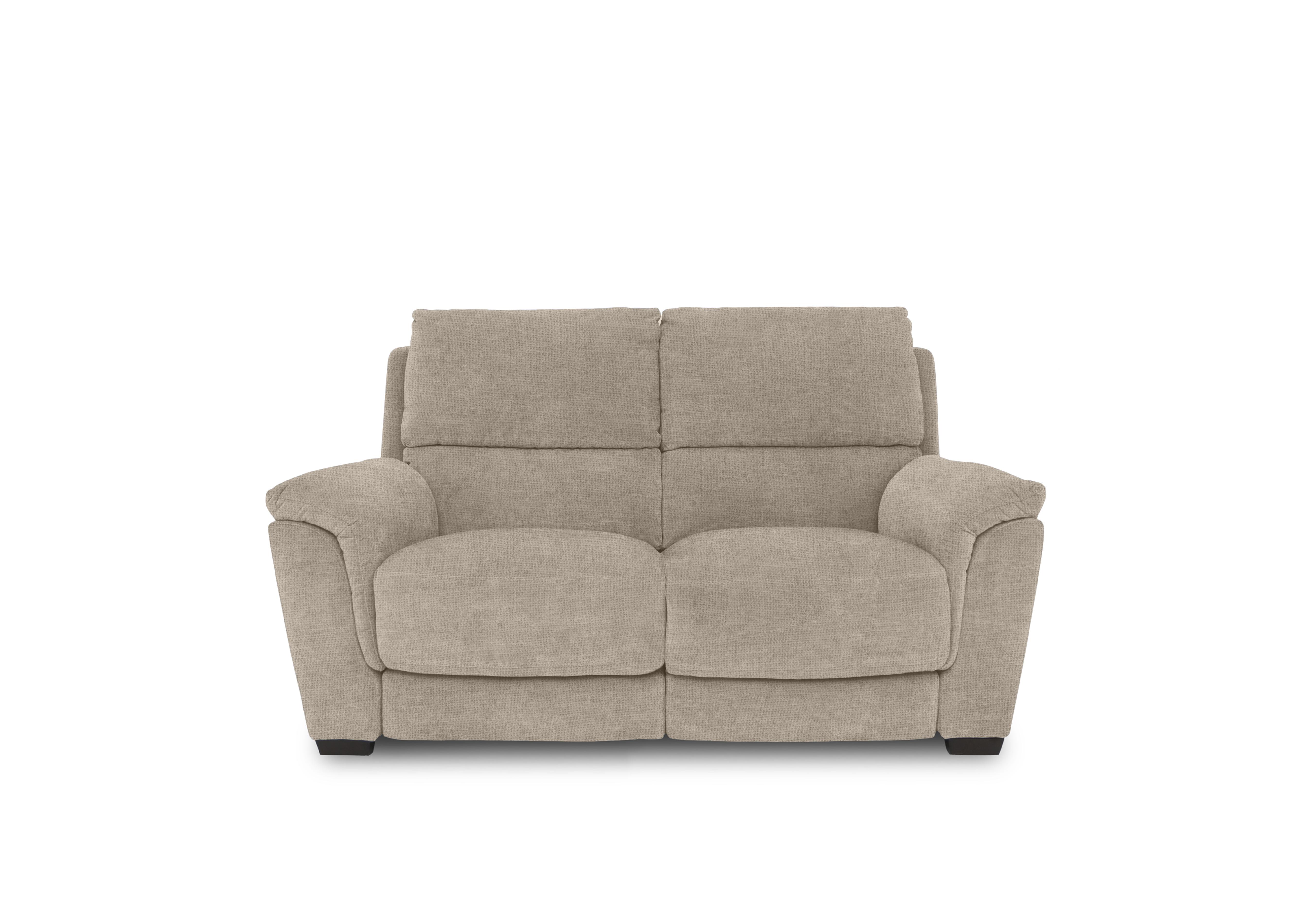 Compact Collection Medio 2 Seater Fabric Sofa in Fab-Coe-R120 Light Khaki on Furniture Village
