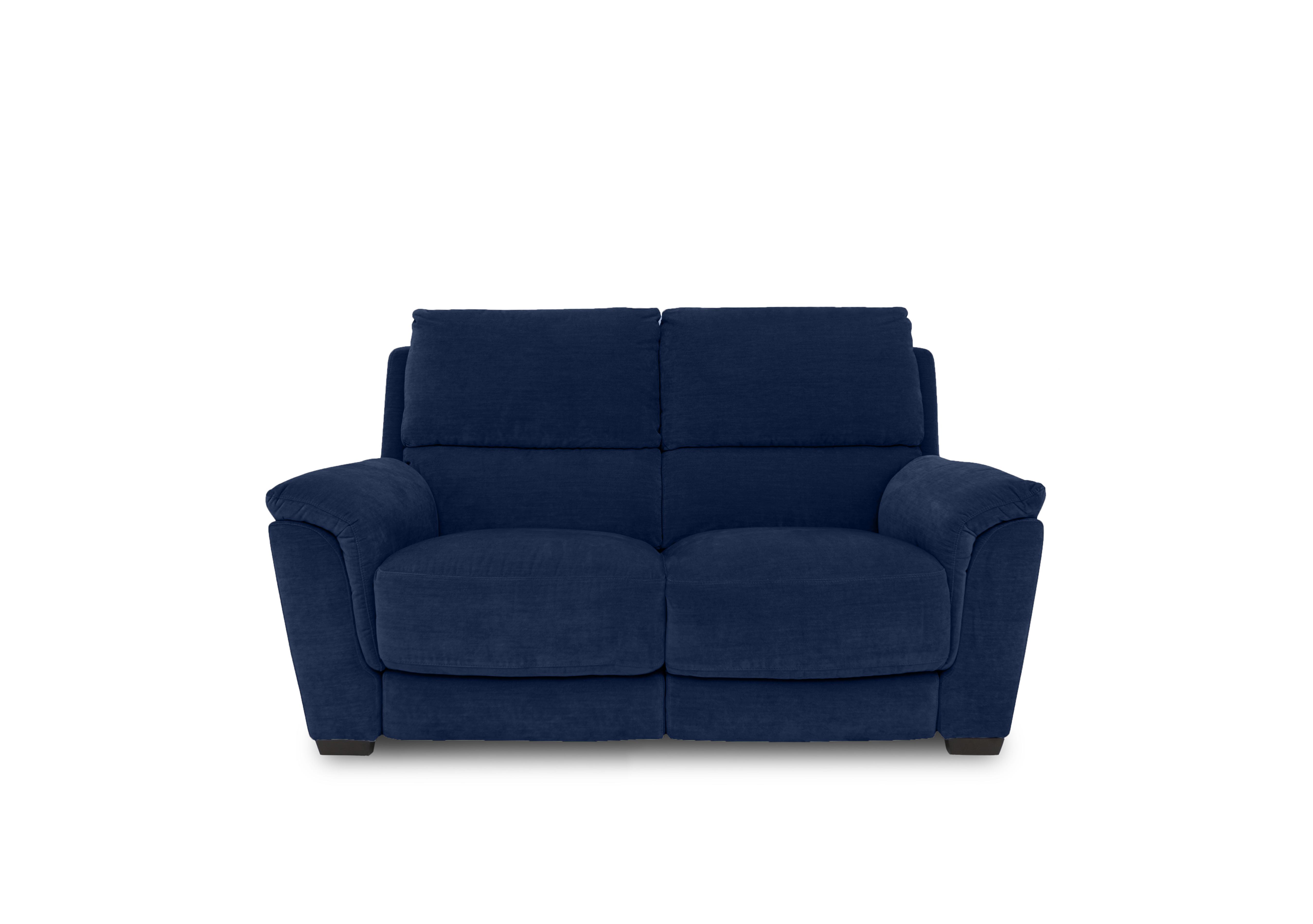 Compact Collection Medio 2 Seater Fabric Sofa in Fab-Meg-R28 Navy on Furniture Village