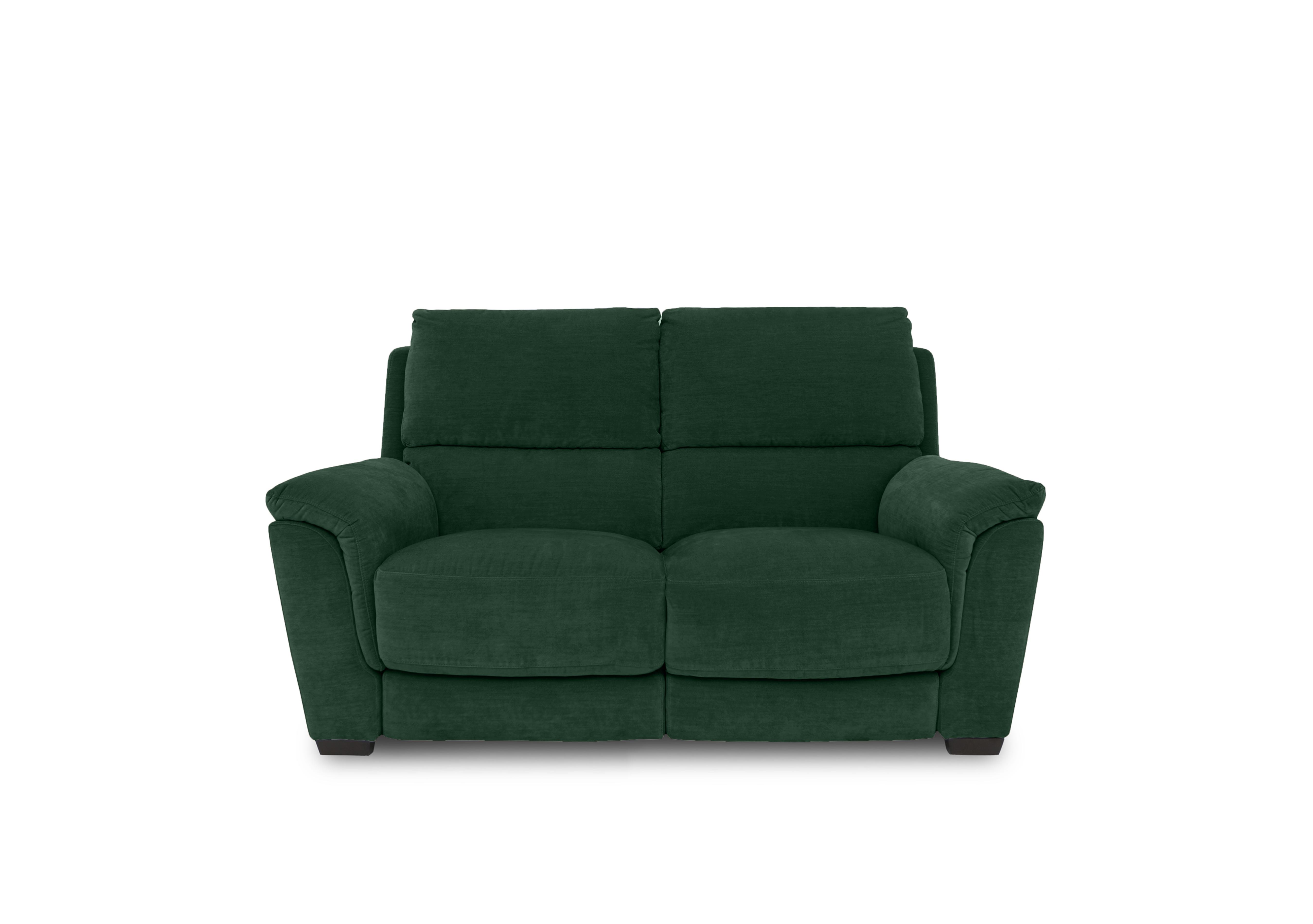 Compact Collection Medio 2 Seater Fabric Sofa in Fab-Meg-R37 Emerald Green on Furniture Village