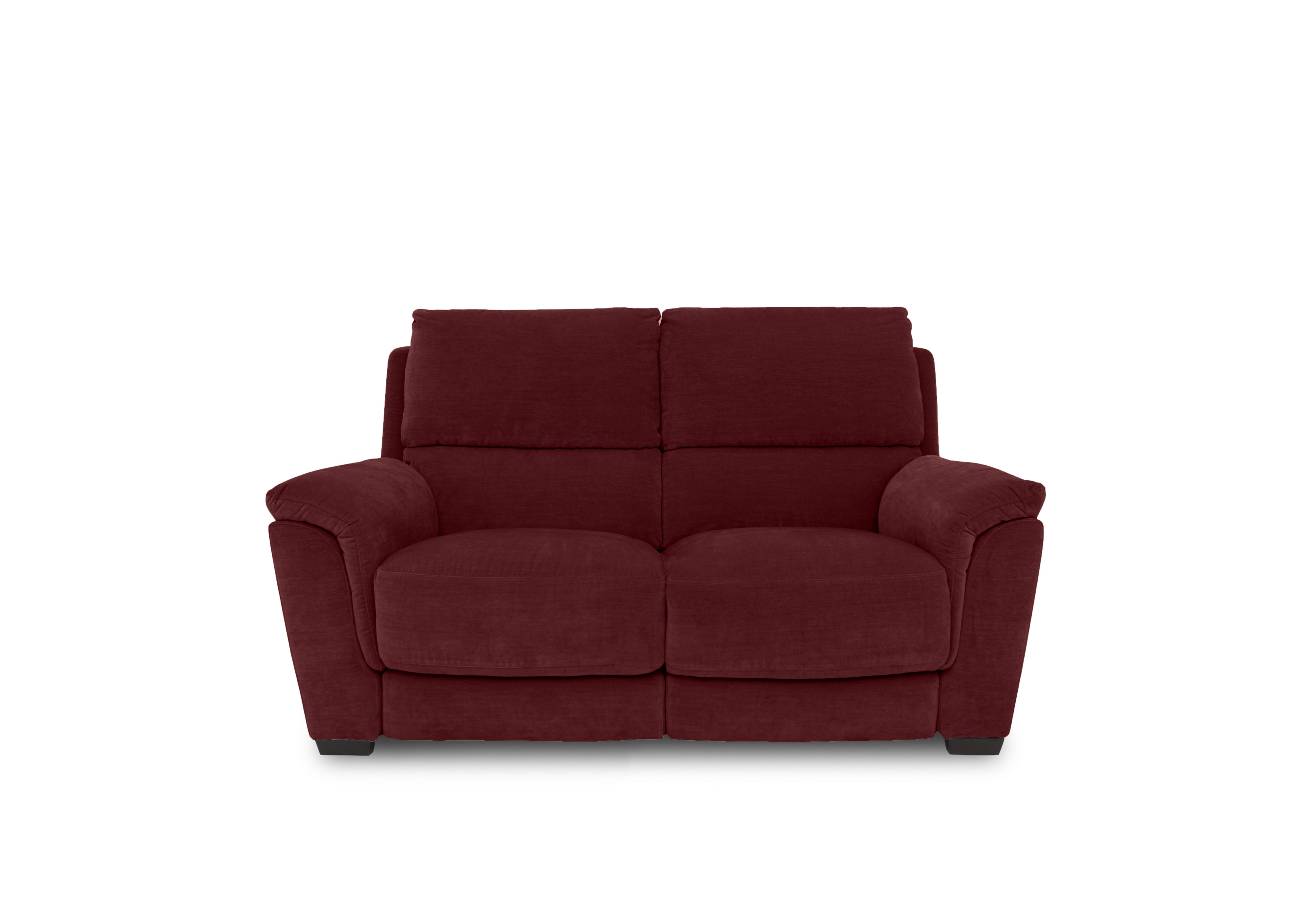 Compact Collection Medio 2 Seater Fabric Sofa in Fab-Meg-R65 Burgundy on Furniture Village