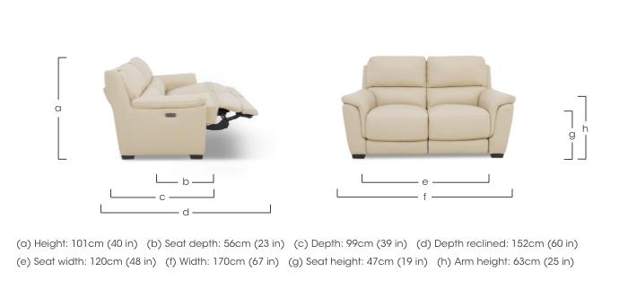 Compact Collection Medio 2 Seater Leather Sofa in  on Furniture Village