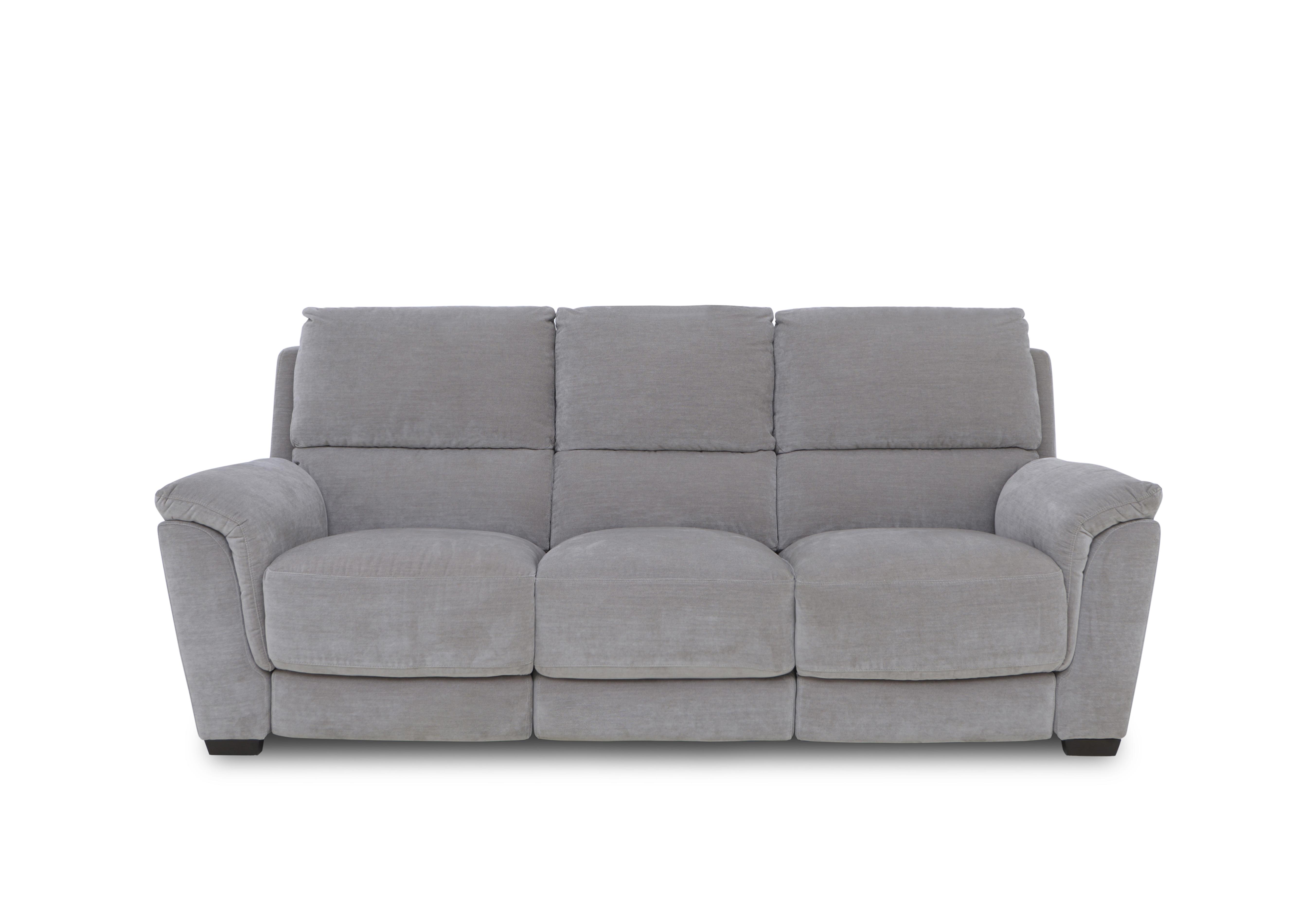 Compact Collection Medio 3 Seater Fabric Sofa in Fab-Can-R452 Grey Mist on Furniture Village