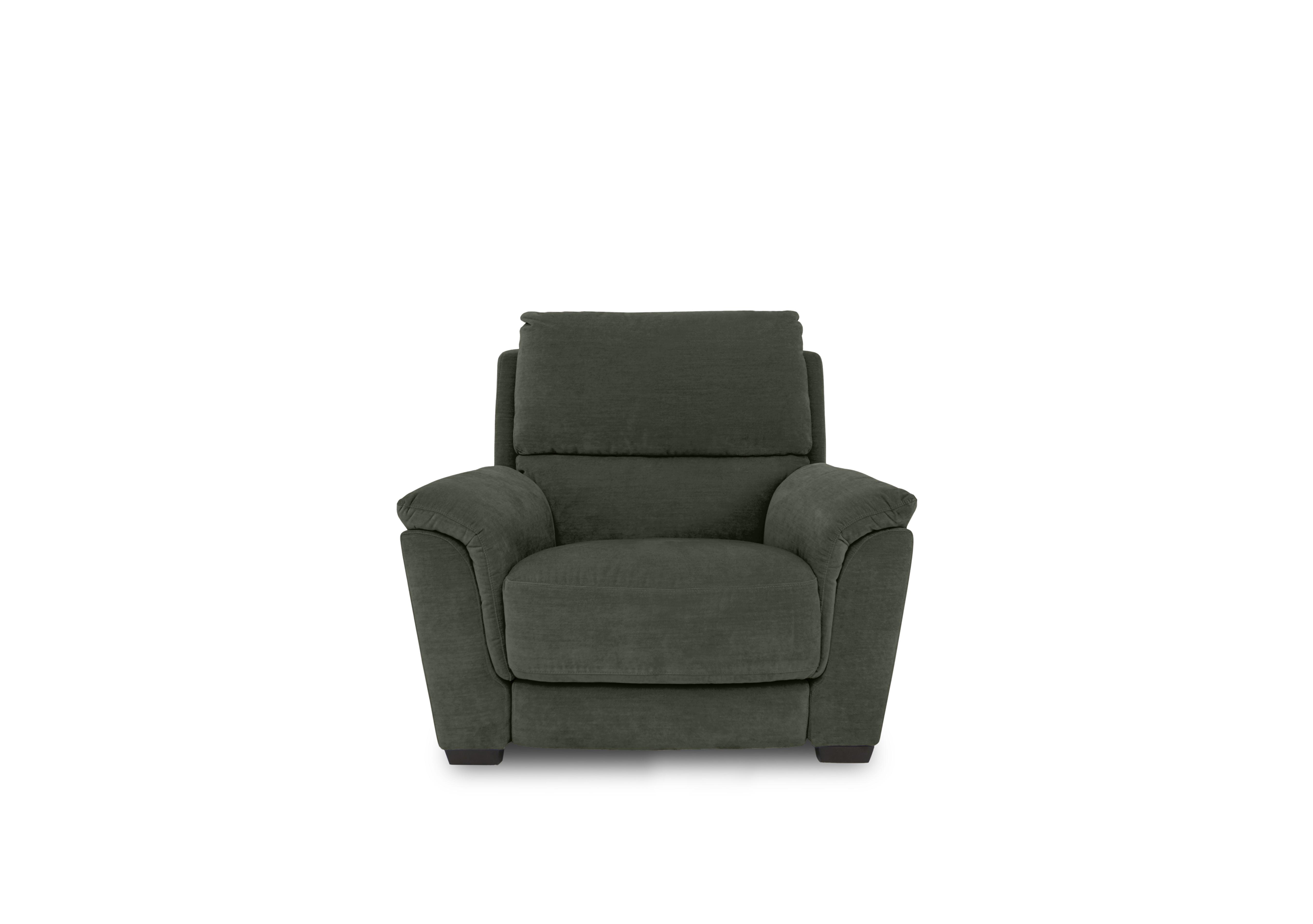 Compact Collection Medio Fabric Chair in Fab-Can-R352 Forest Green on Furniture Village