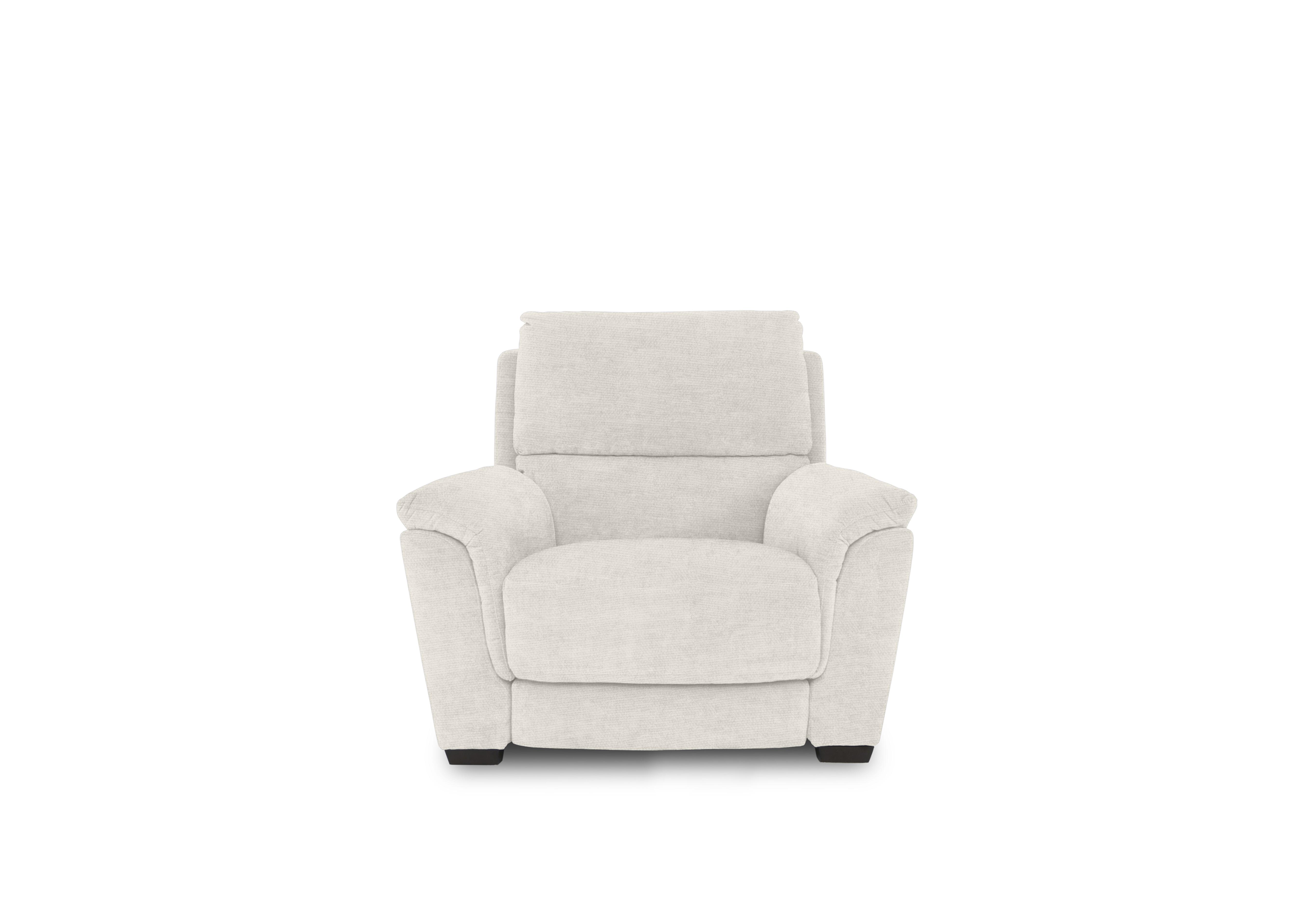 Compact Collection Medio Fabric Chair in Fab-Coe-R102 Ivory on Furniture Village