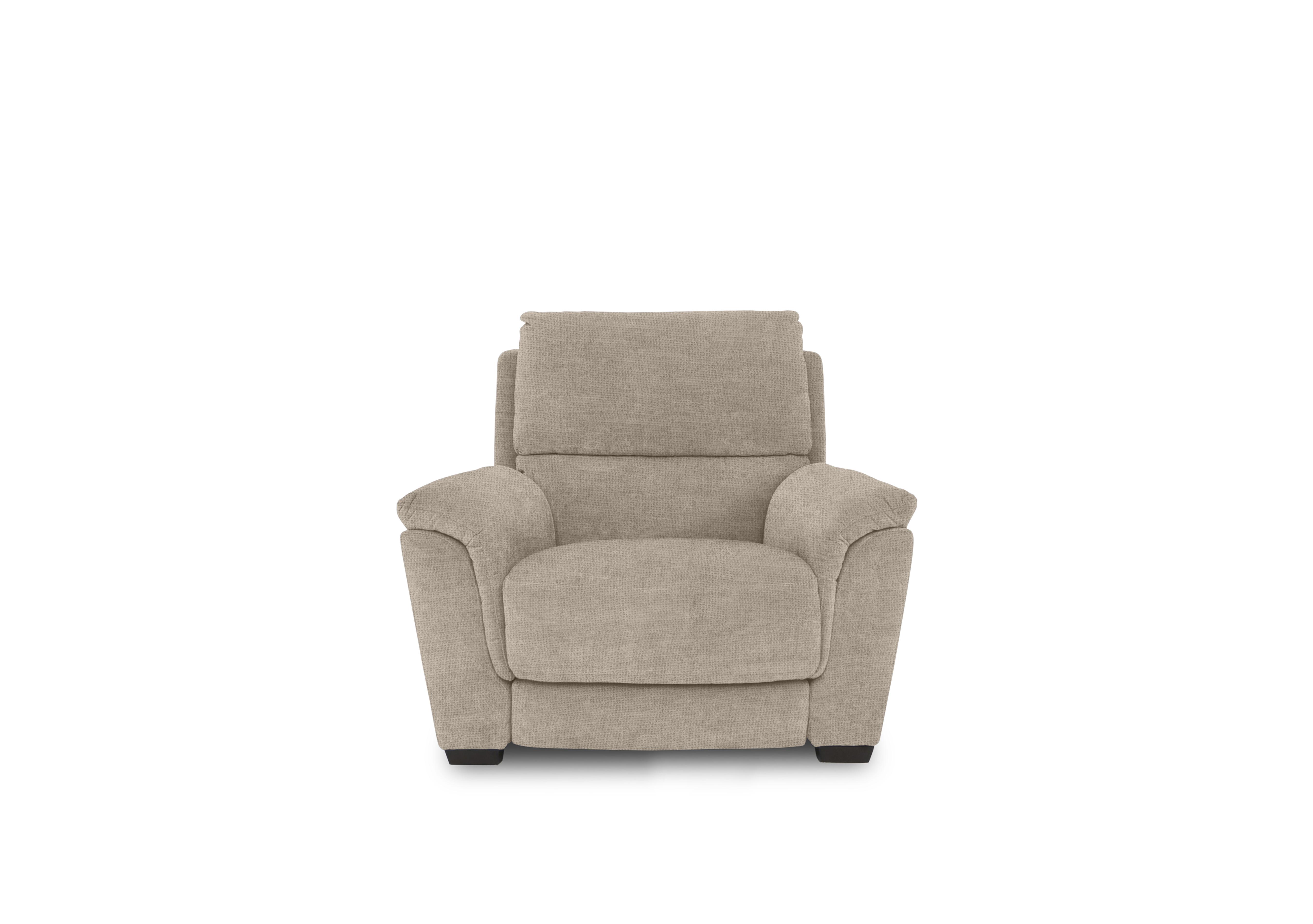 Compact Collection Medio Fabric Chair in Fab-Coe-R120 Light Khaki on Furniture Village