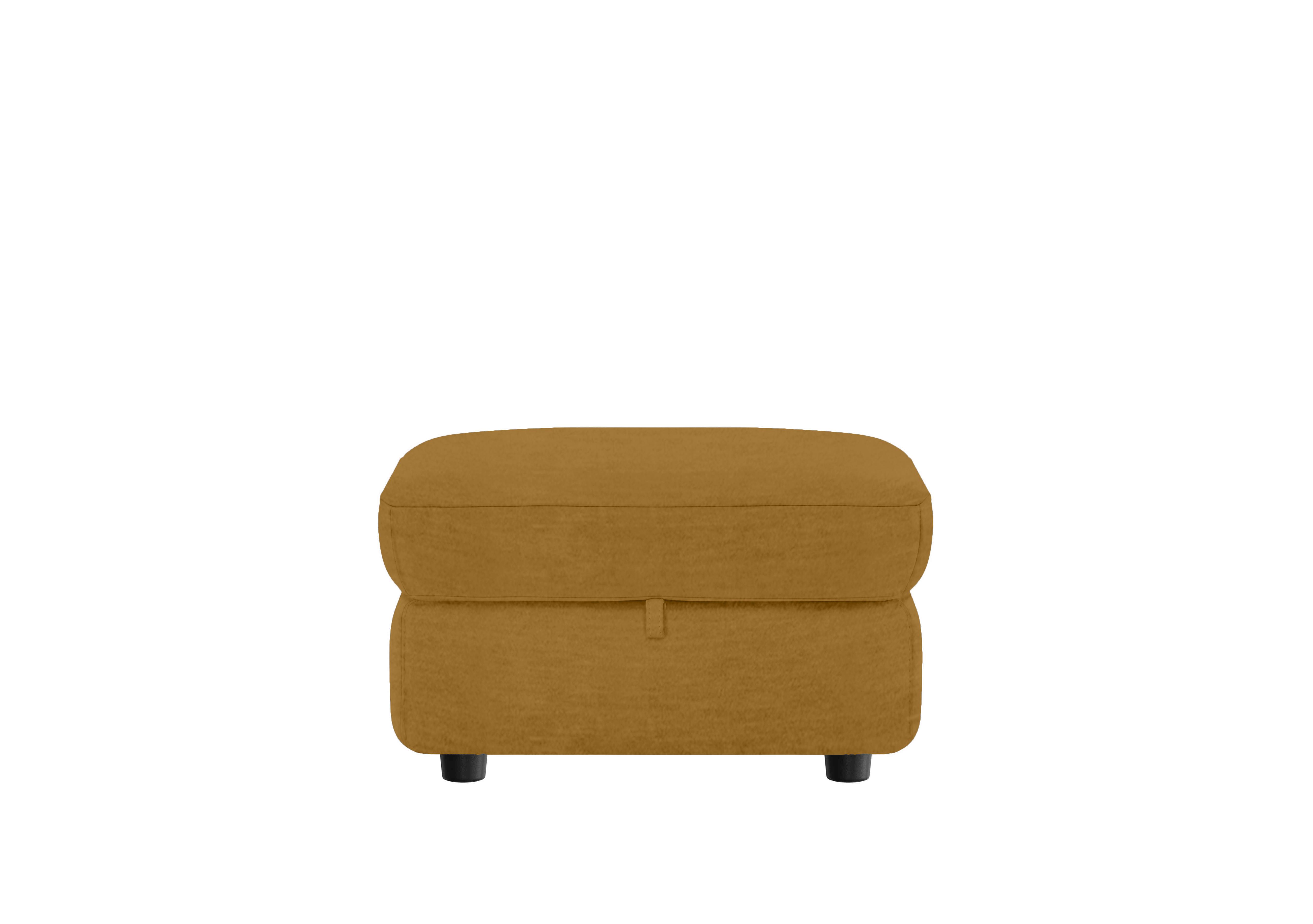Compact Collection Medio Fabric Storage Footstool in Fab-Can-R273 Fennel Seed on Furniture Village