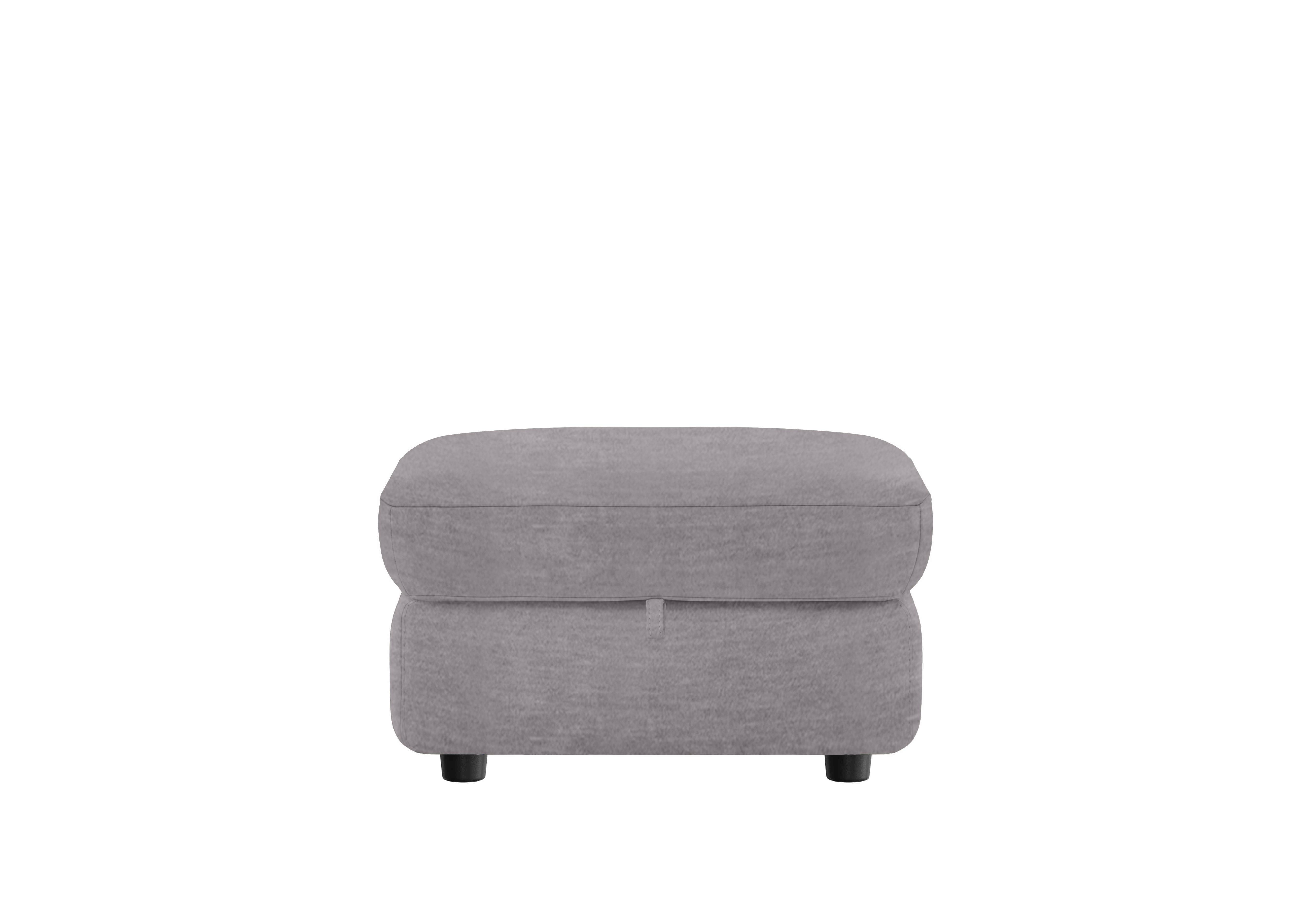 Compact Collection Medio Fabric Storage Footstool in Fab-Can-R452 Grey Mist on Furniture Village