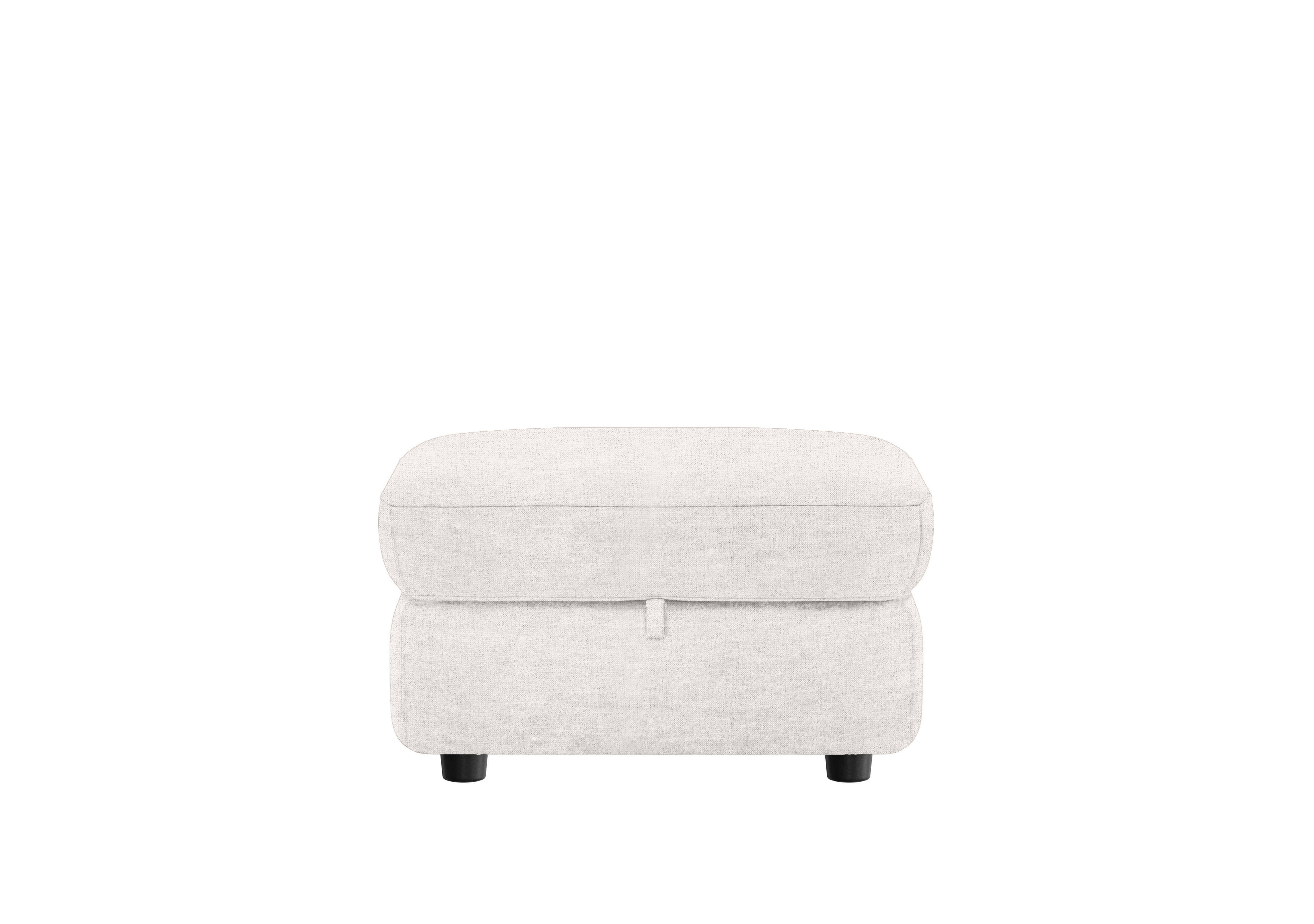Compact Collection Medio Fabric Storage Footstool in Fab-Mil-R110 Sand on Furniture Village