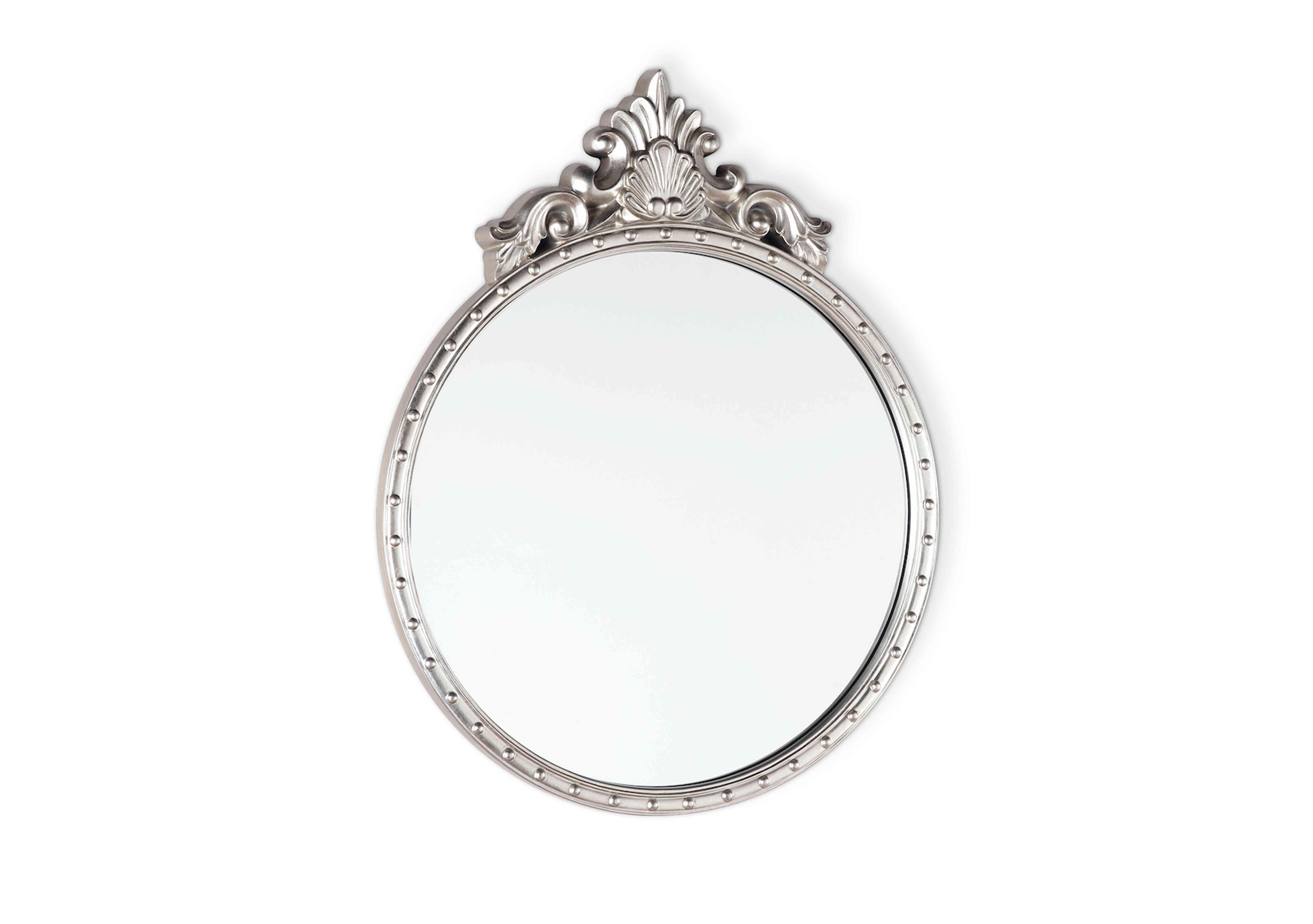 Overton Round Mirror in Champagne on Furniture Village