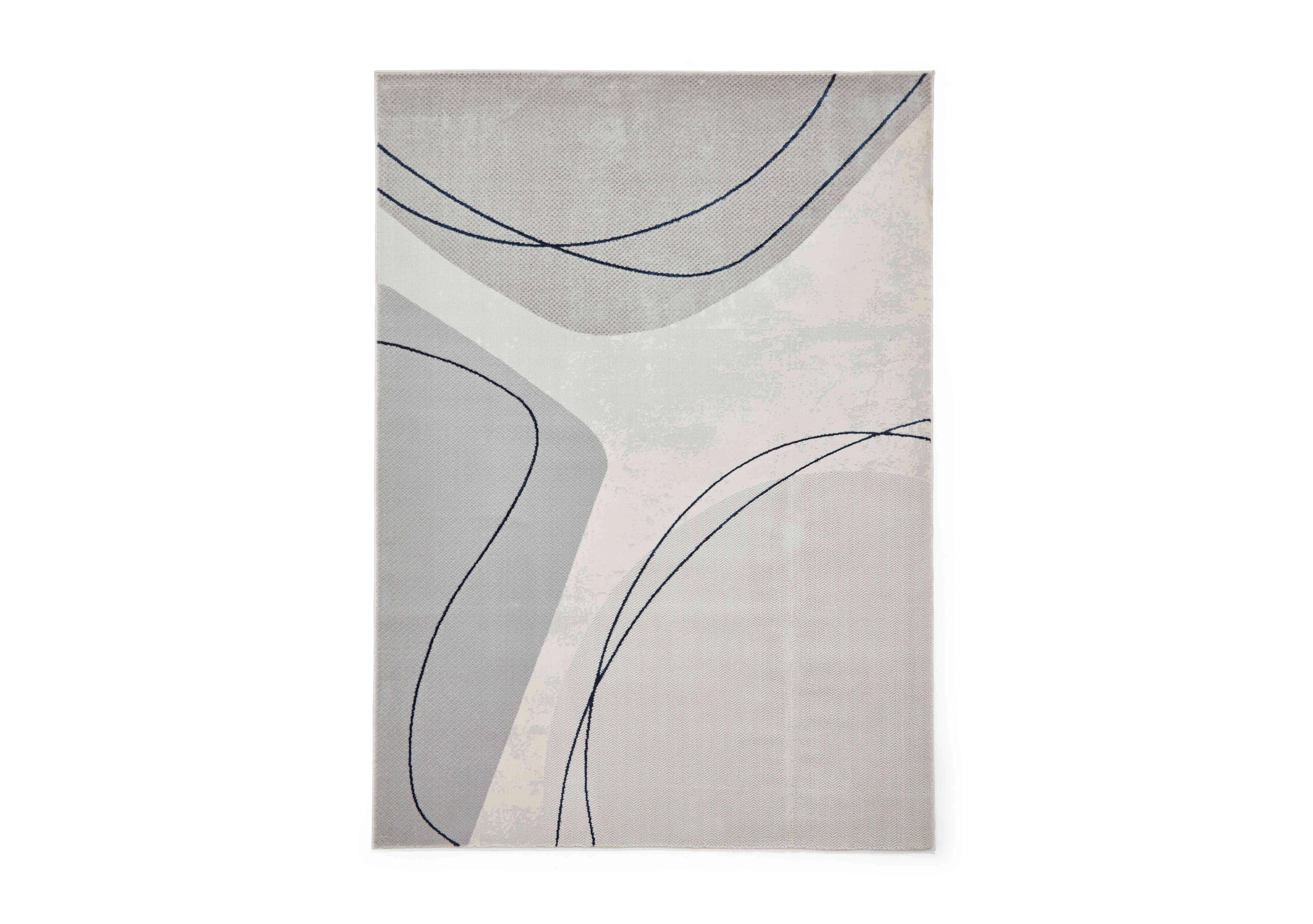 Juno Rug in Grey/Blue on Furniture Village