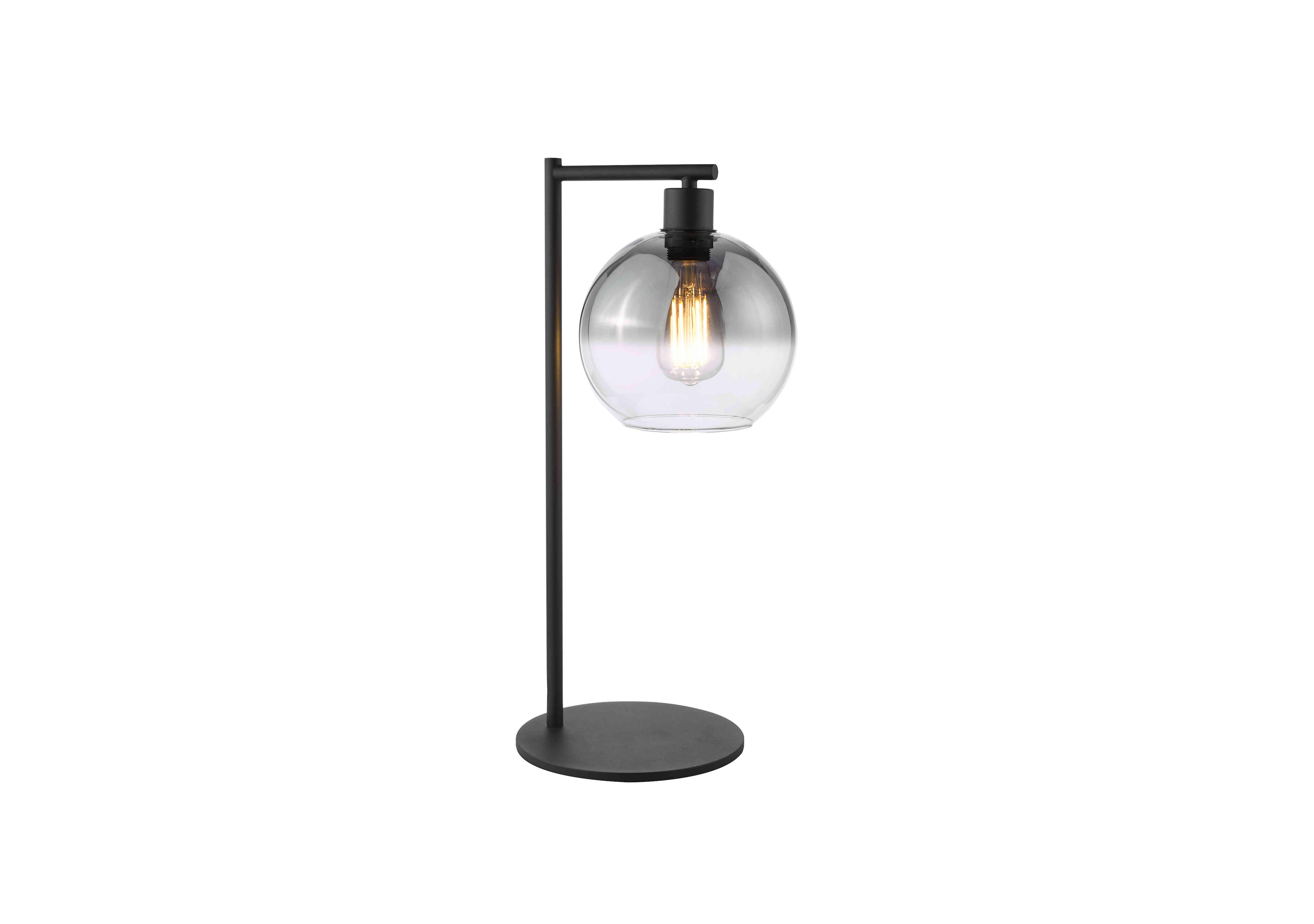 Lycia Table Lamp in Black on Furniture Village
